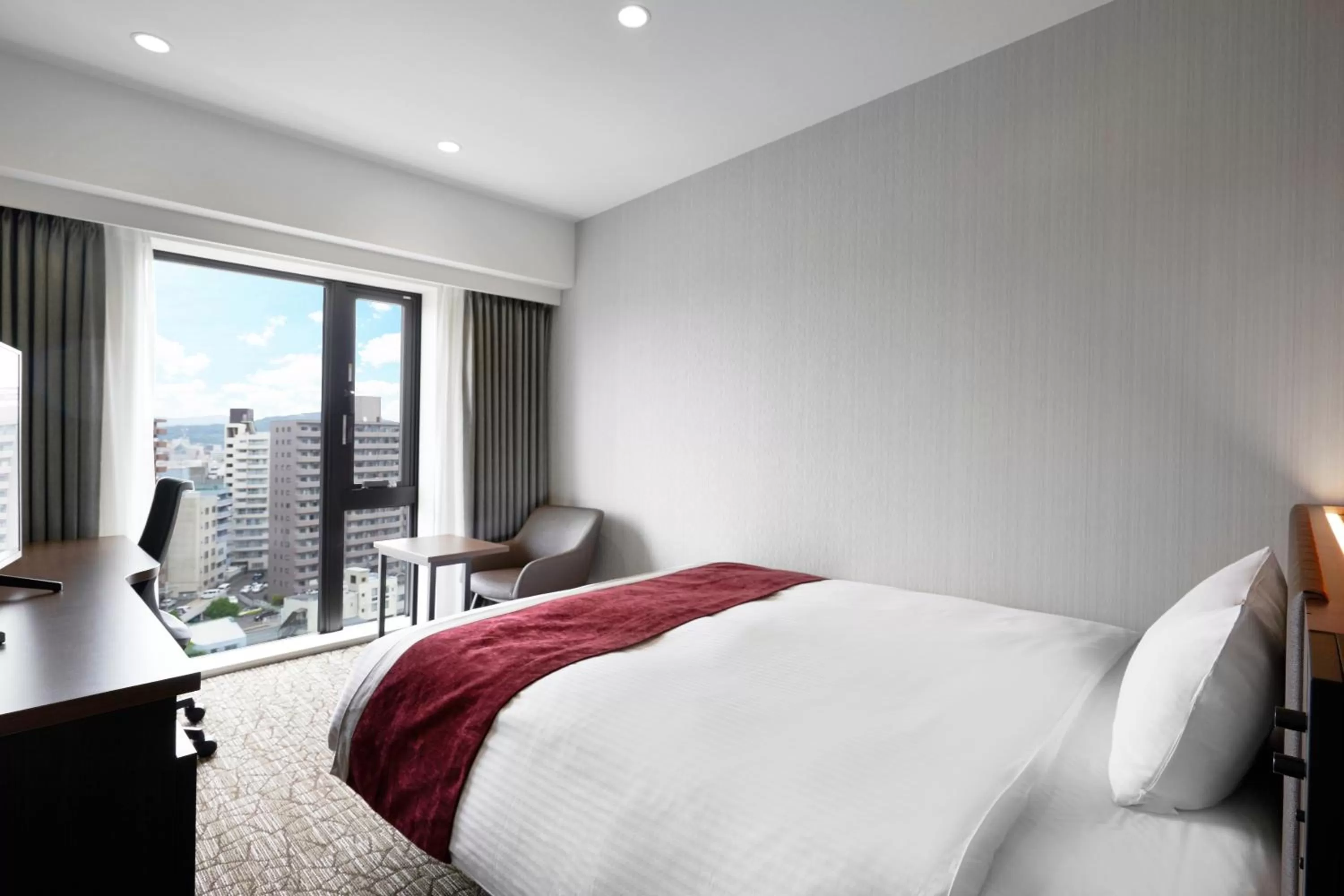 Photo of the whole room, Bed in Daiwa Roynet Hotel Morioka Ekimae