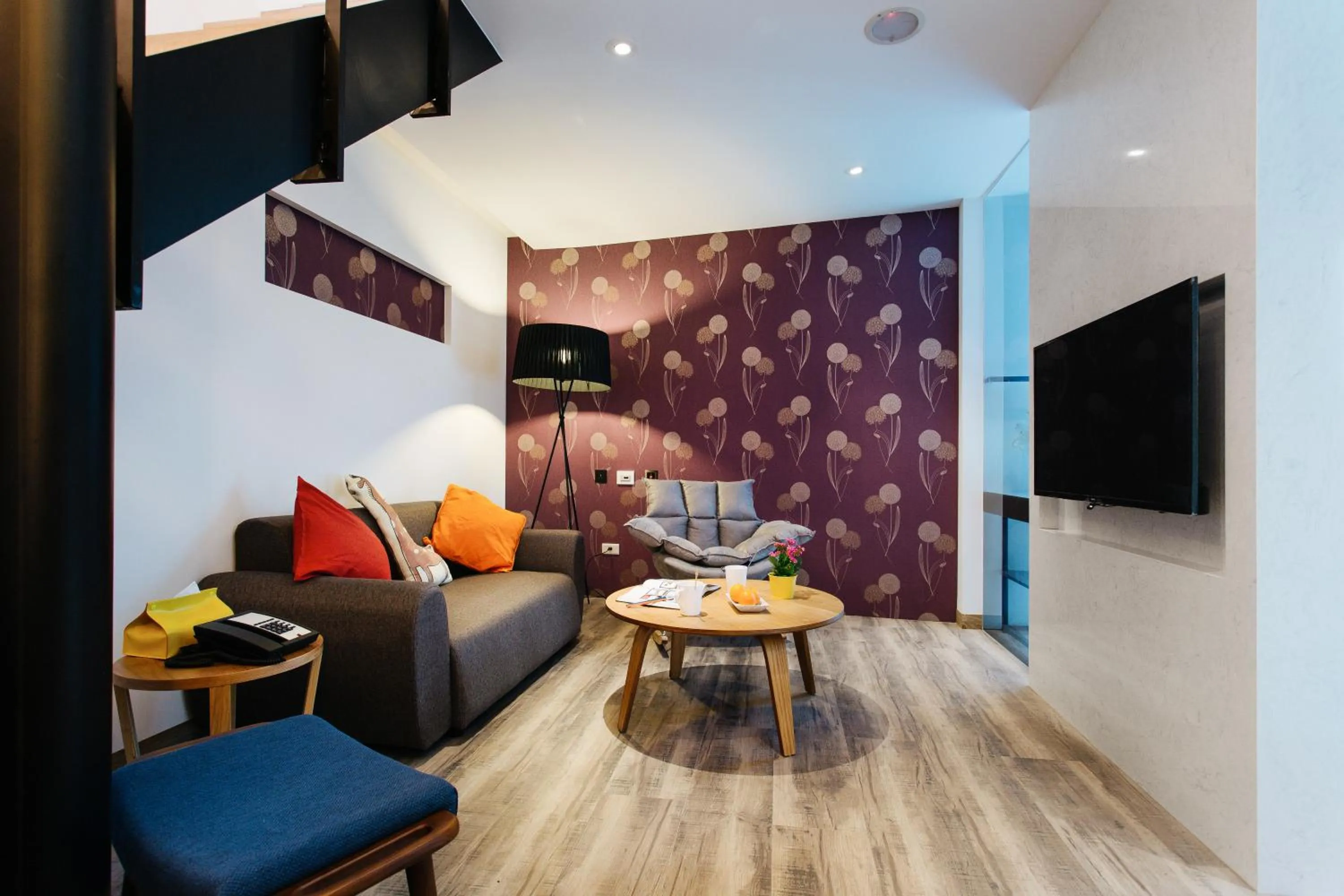 Living room in CHECK inn Taichung Zhongshan