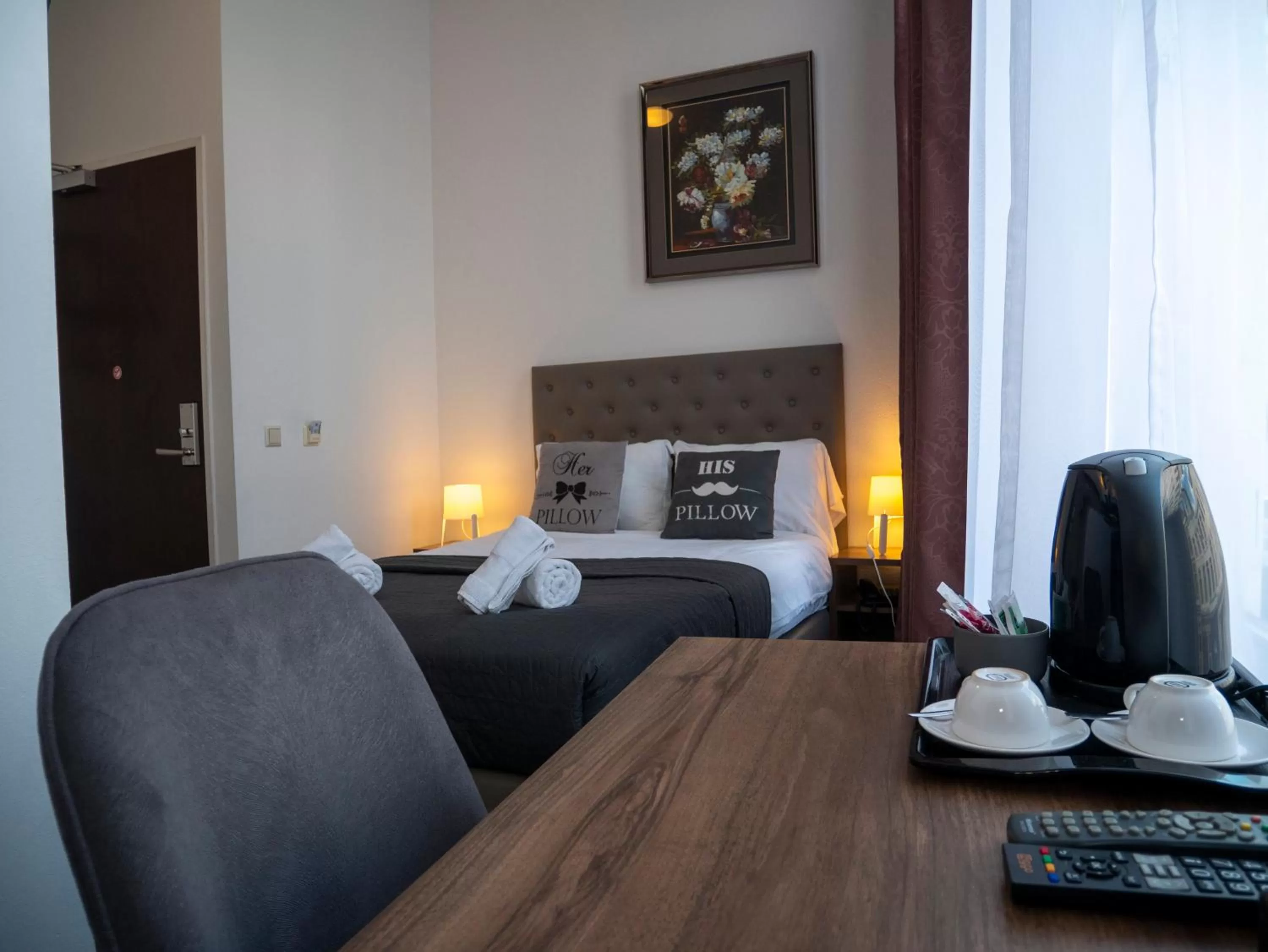 Bed in Hotel Hague Center