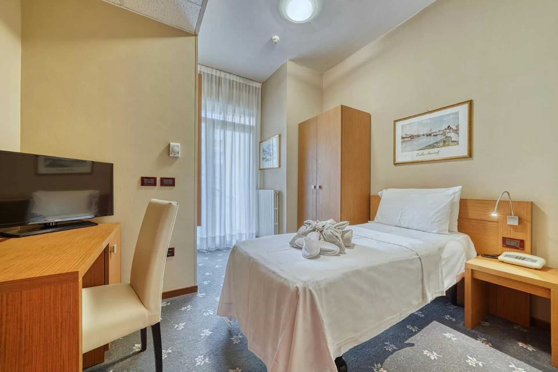 Bedroom, Bed in Hotel Terme Olympia