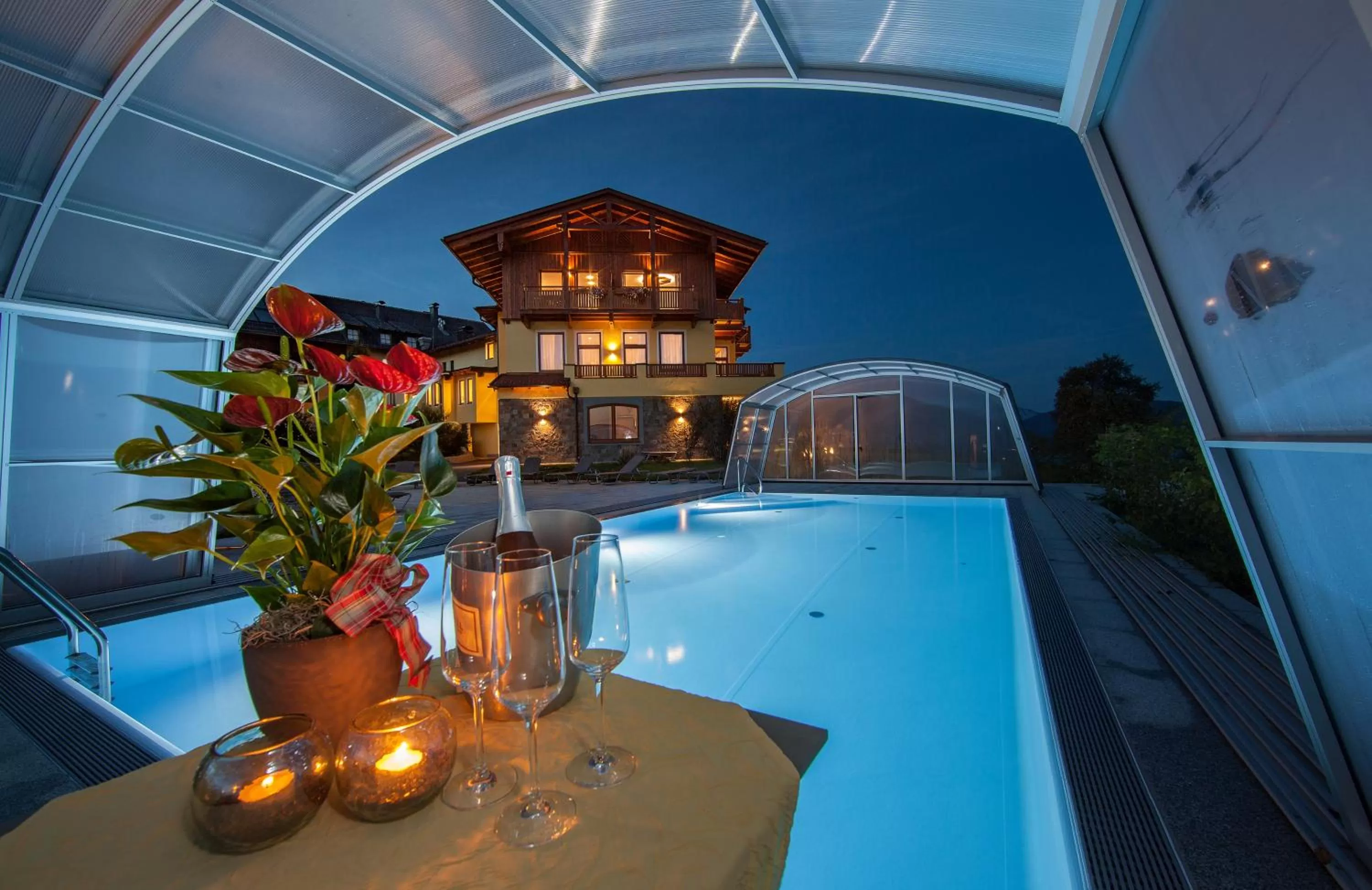 Swimming Pool in Panorama Hotel Gasthof Leidingerhof