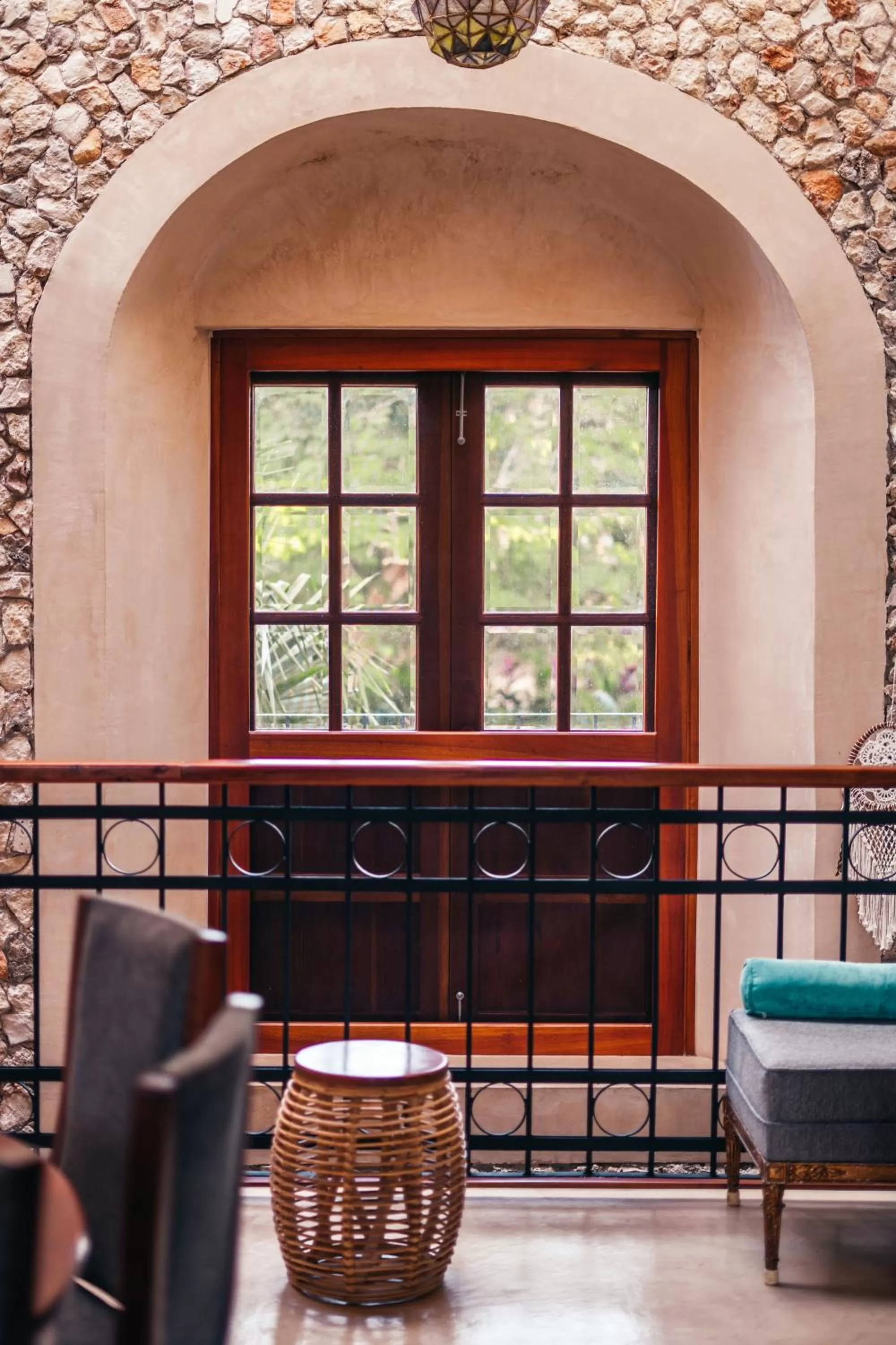 Seating area in Destino Mío Mayan Jungle Retreat