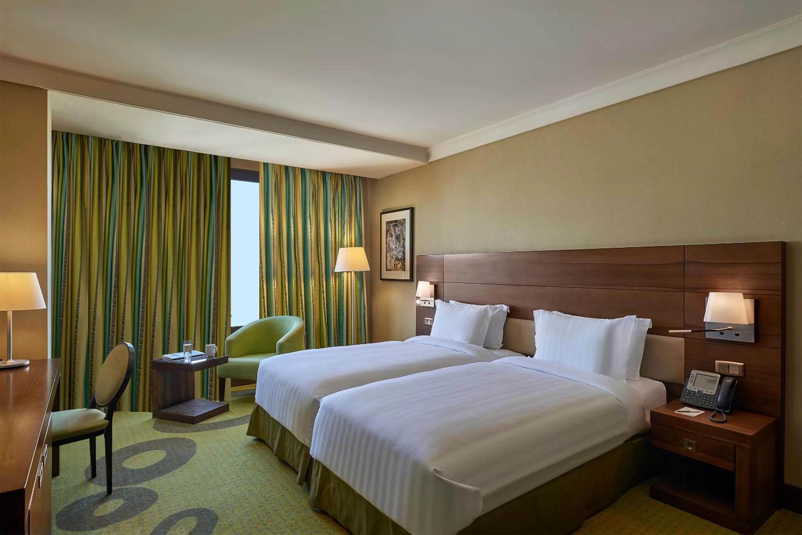 Bed in Safir Fintas Hotel Kuwait