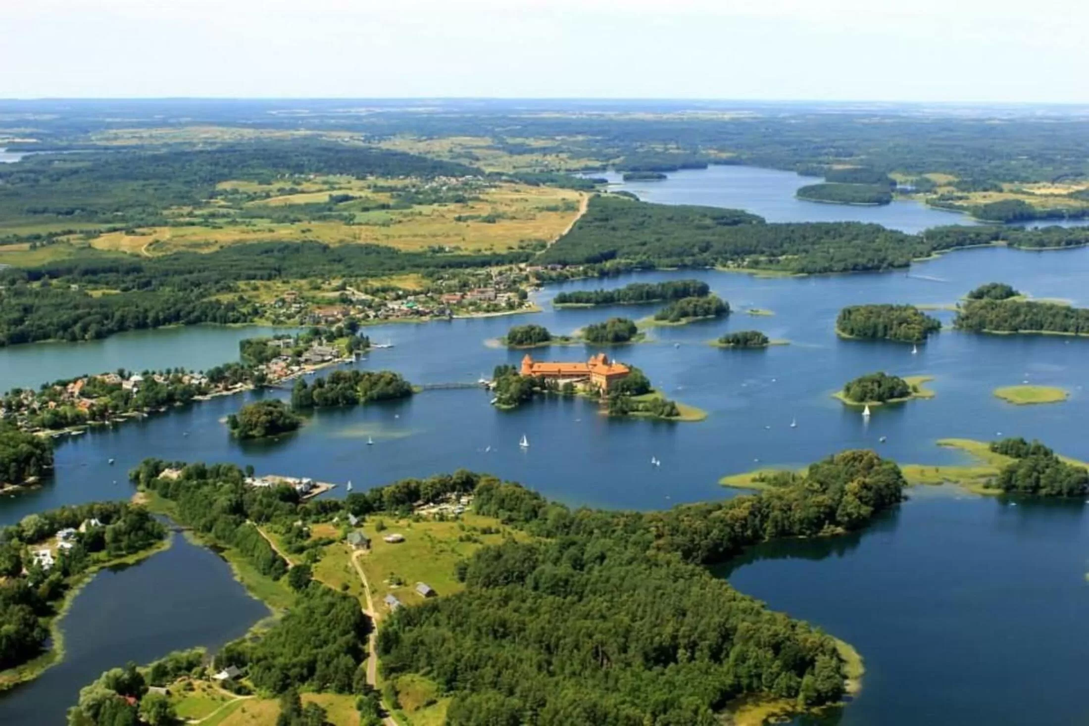 Lake view in "Trakaitis" nameliai