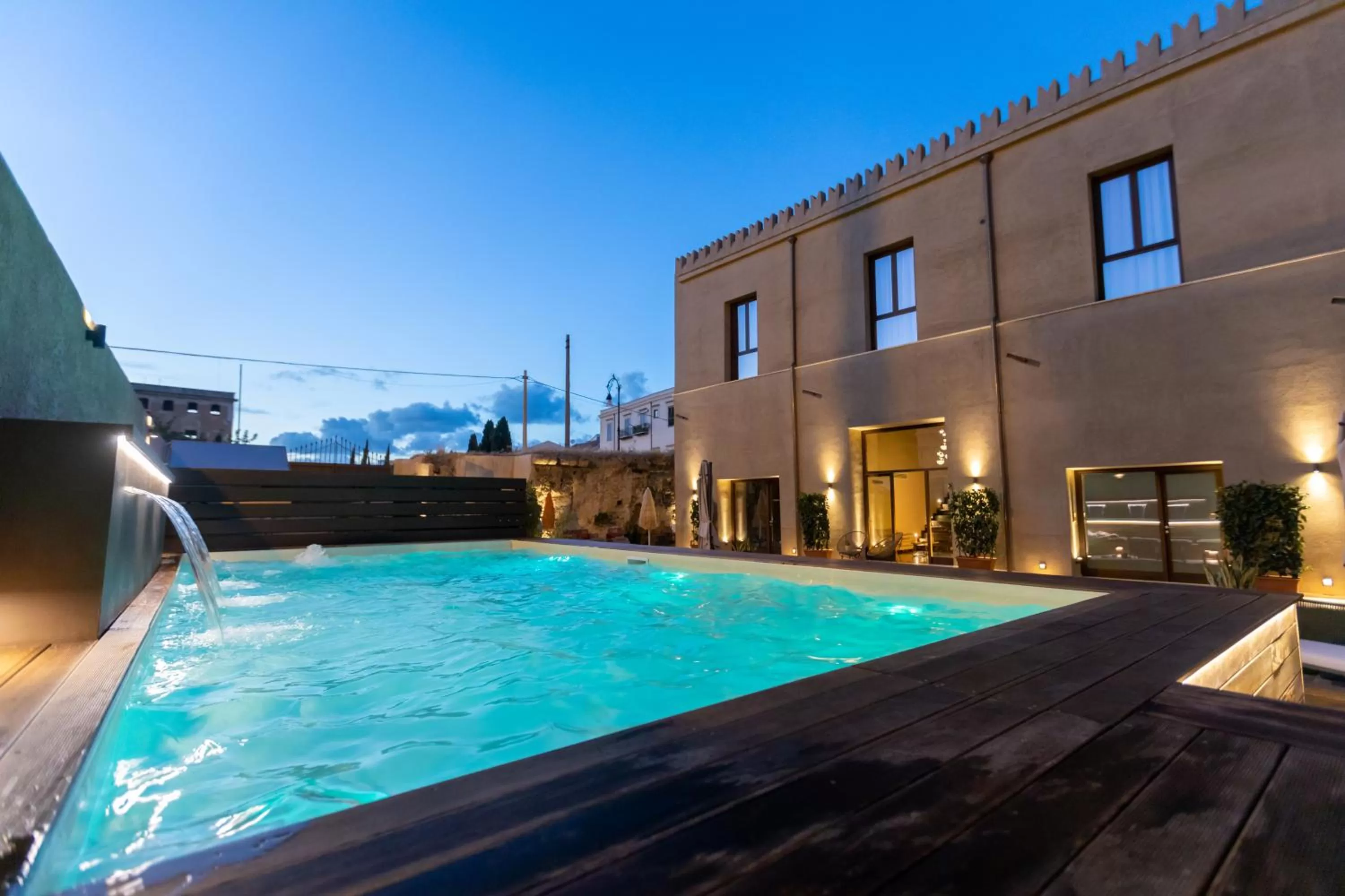 Swimming pool in Bastione Spasimo Boutique Hotel