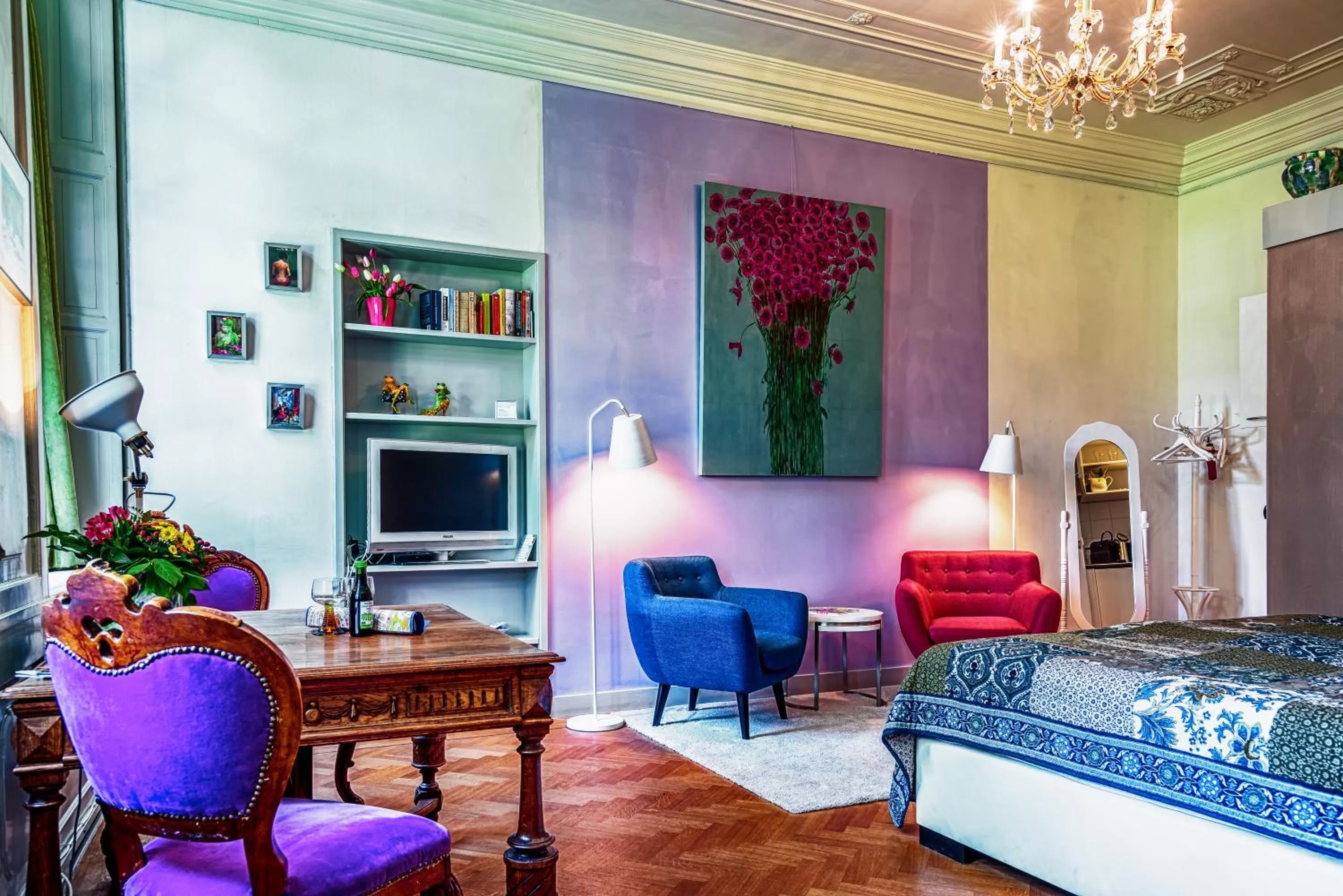 Photo of the whole room in B&B Het Hart van Haarlem