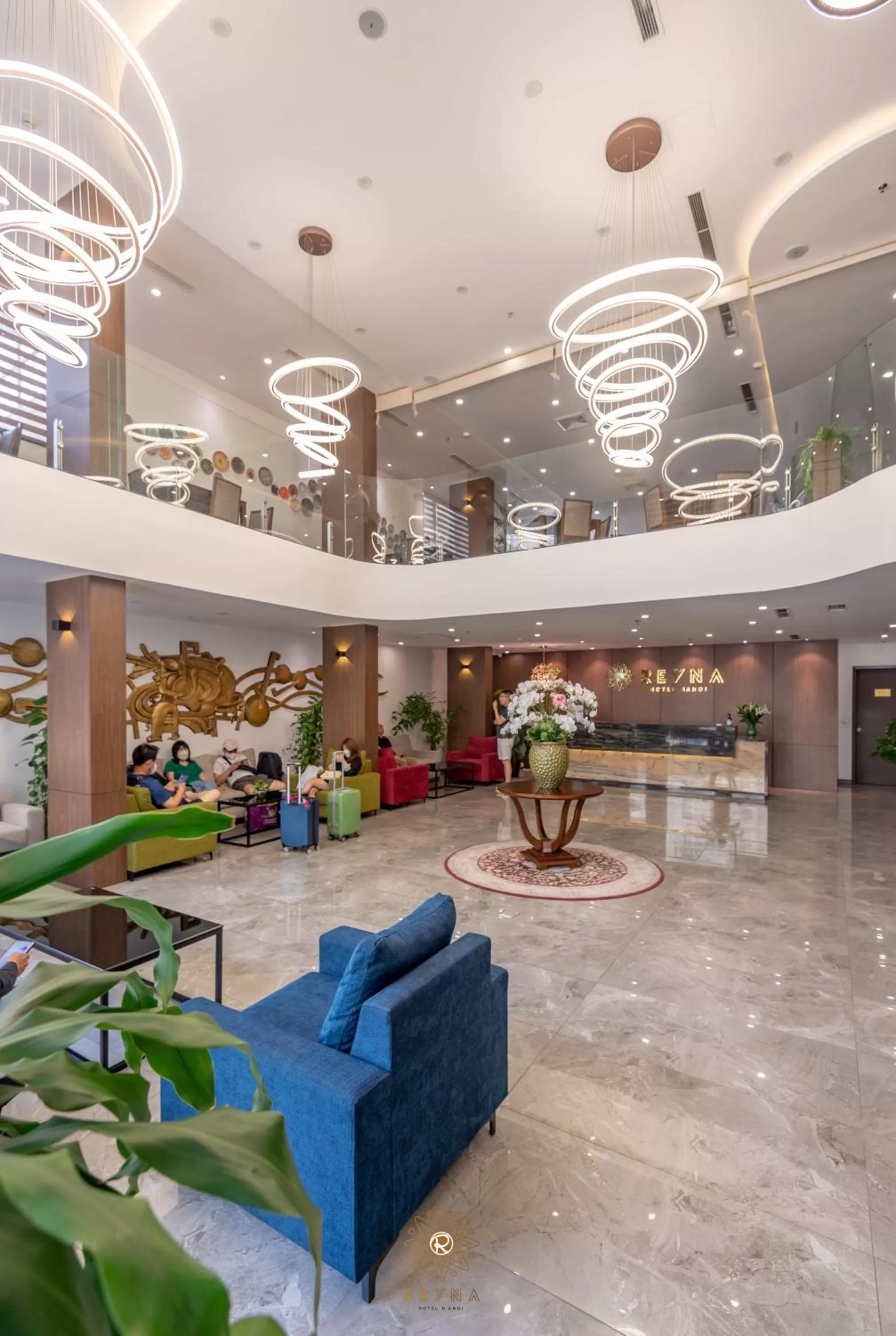 Lobby or reception in Reyna Hotel Hanoi & Spa