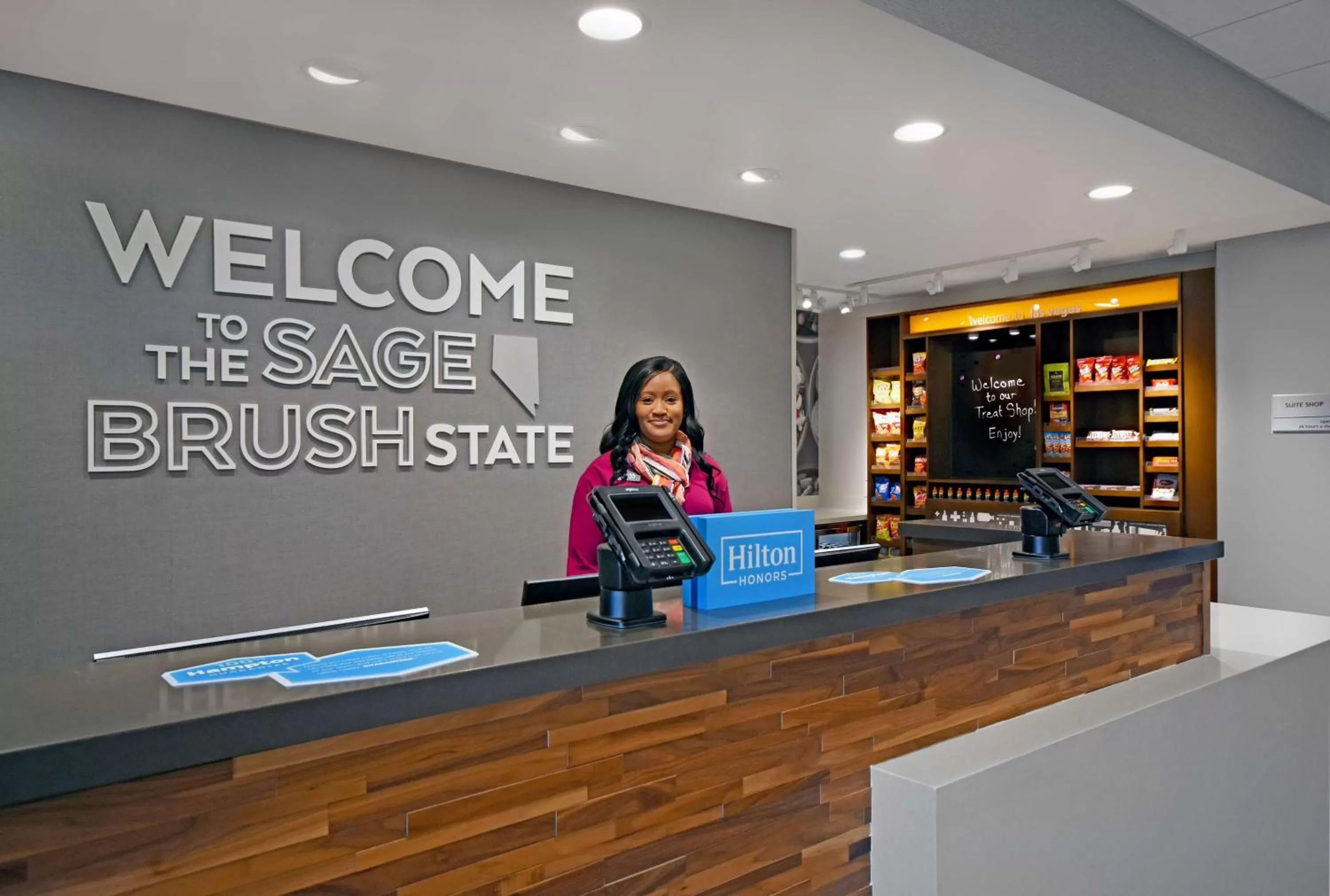 Lobby or reception in Hampton Inn Las Vegas Strip South, NV 89123