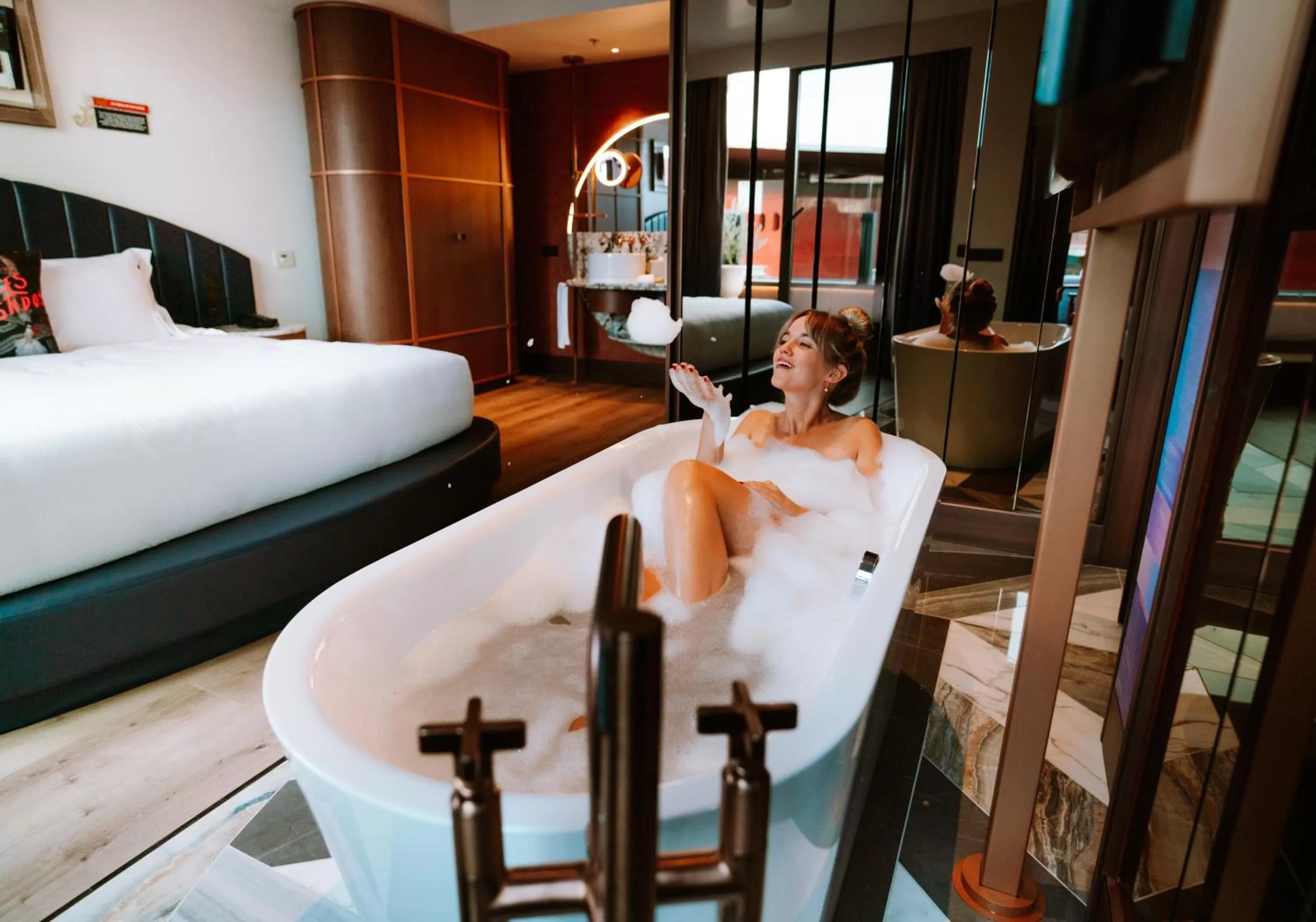 Bed in Hard Rock Hotel Madrid