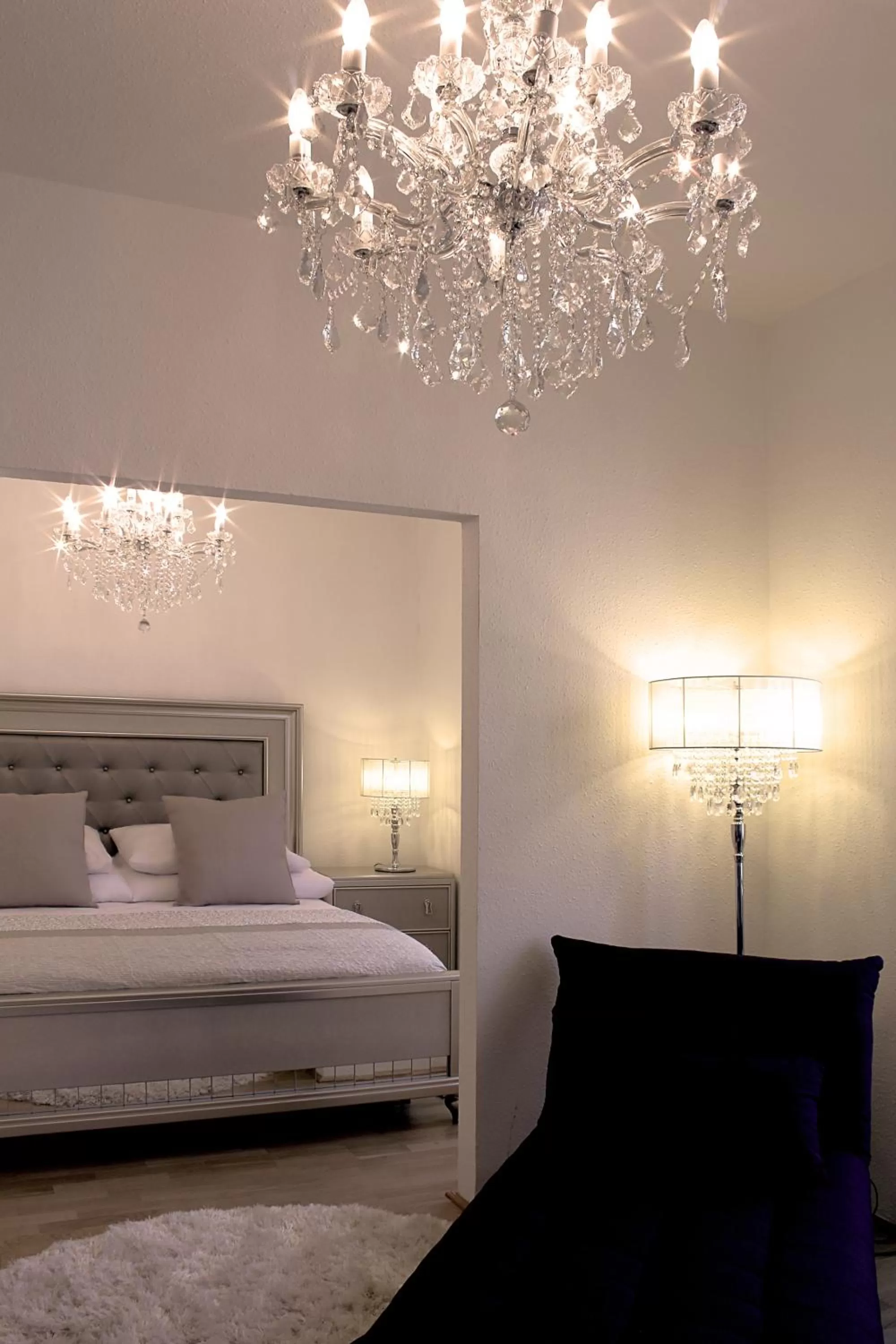 Decorative detail, Bed in Milford Suites Budapest