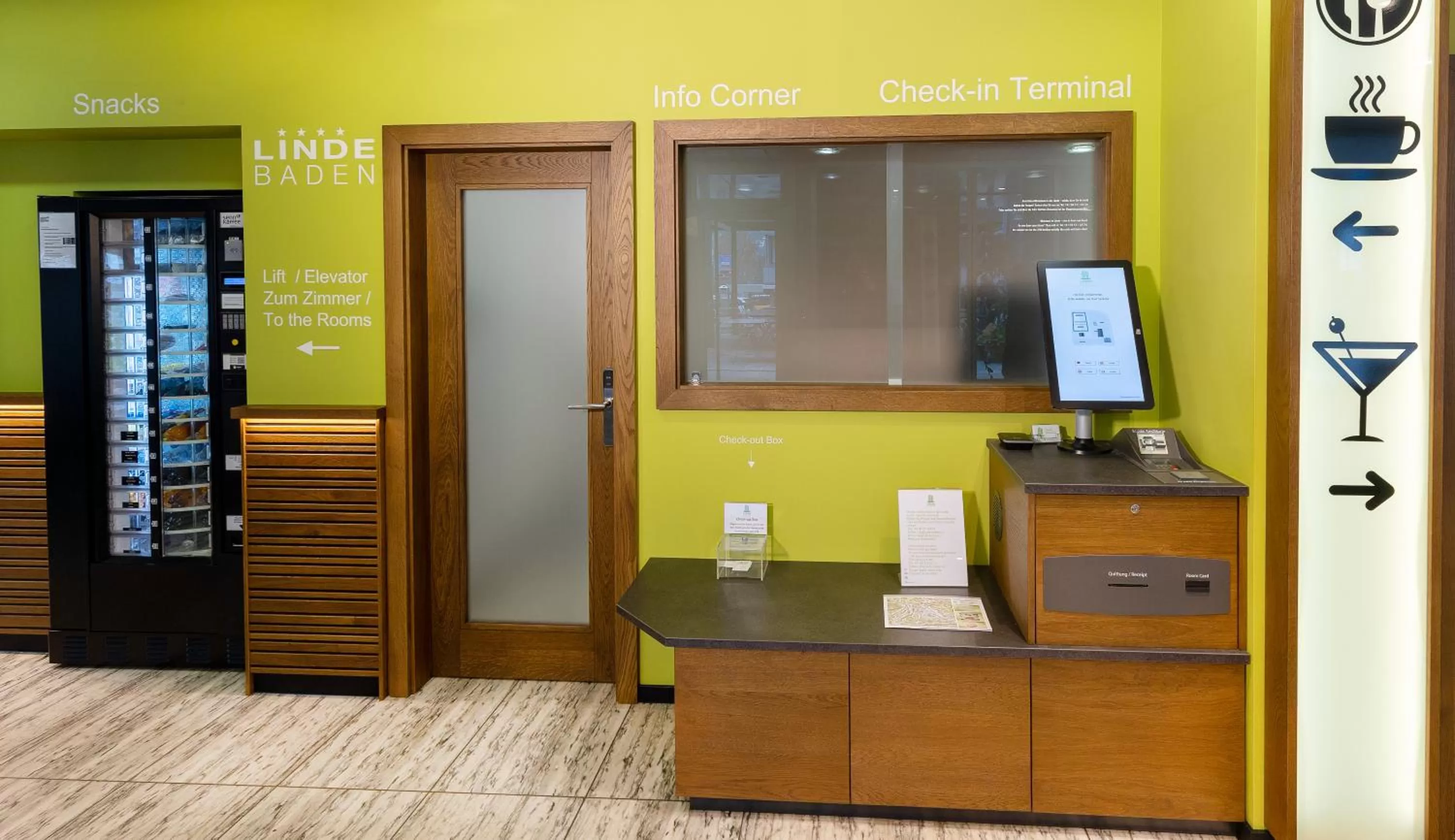 Lobby or reception in Hotel Linde - 24h Self Check-in