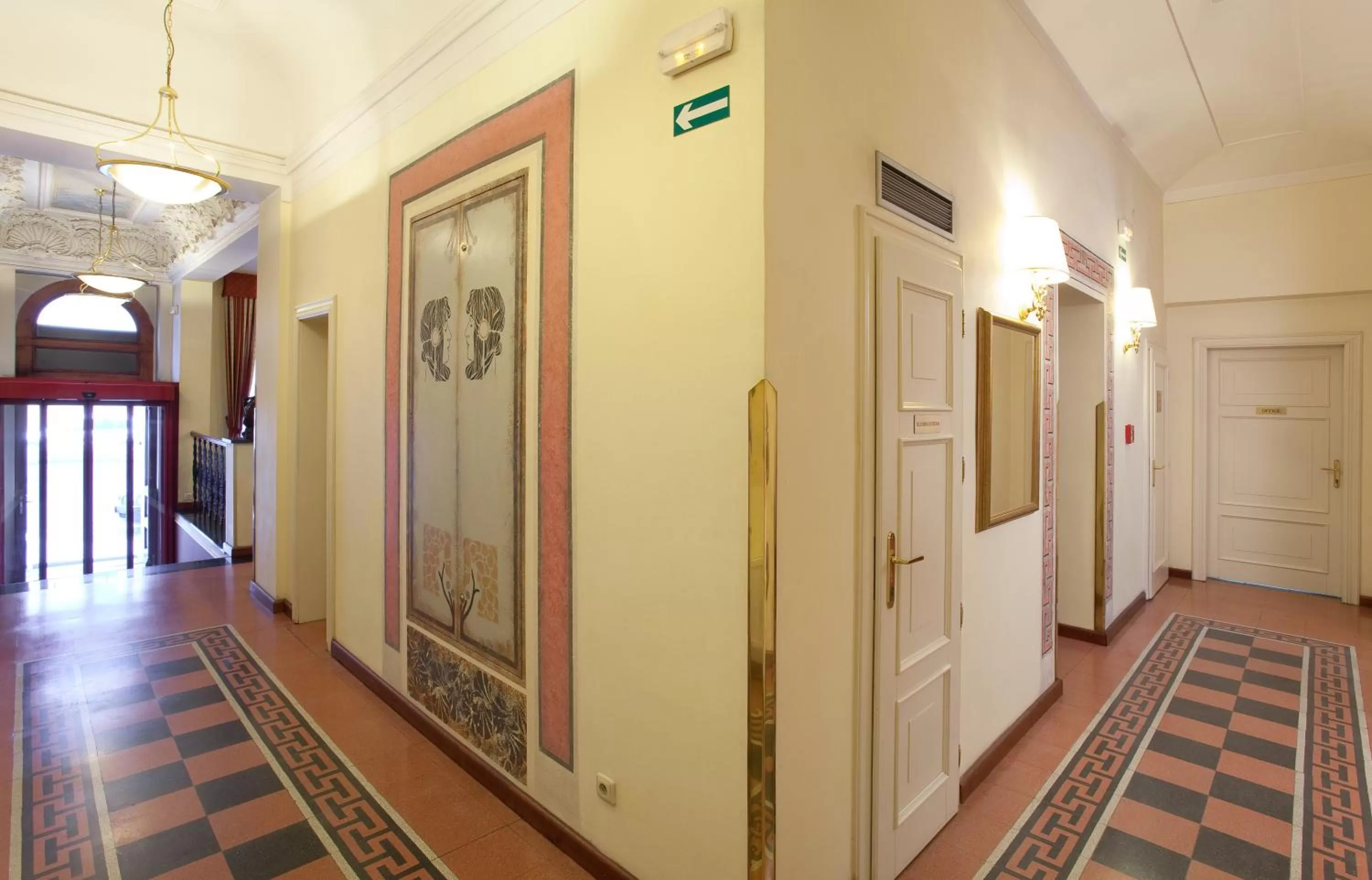 Decorative detail in Hotel Tivoli Prague