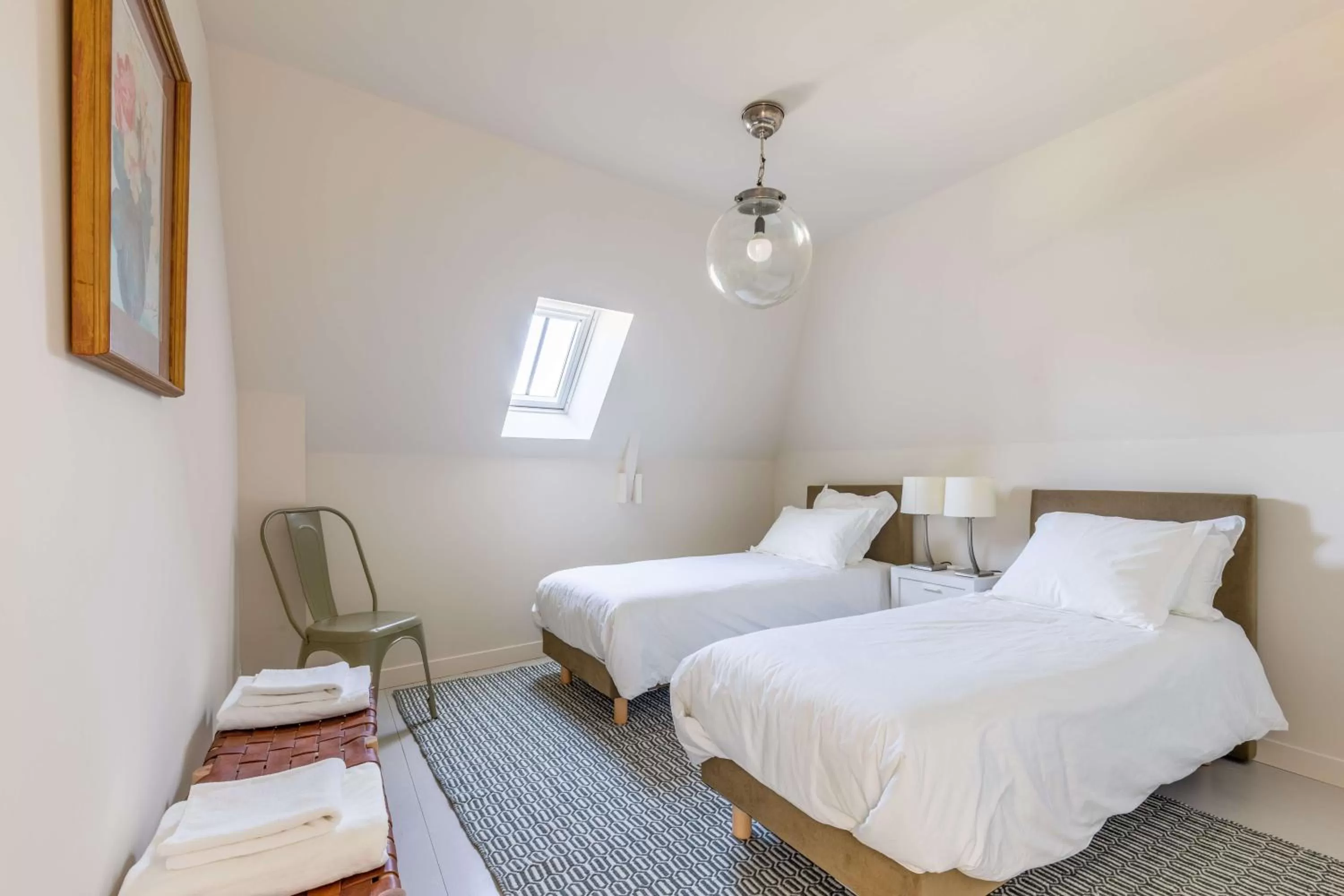 Bed in Manoir du Guern