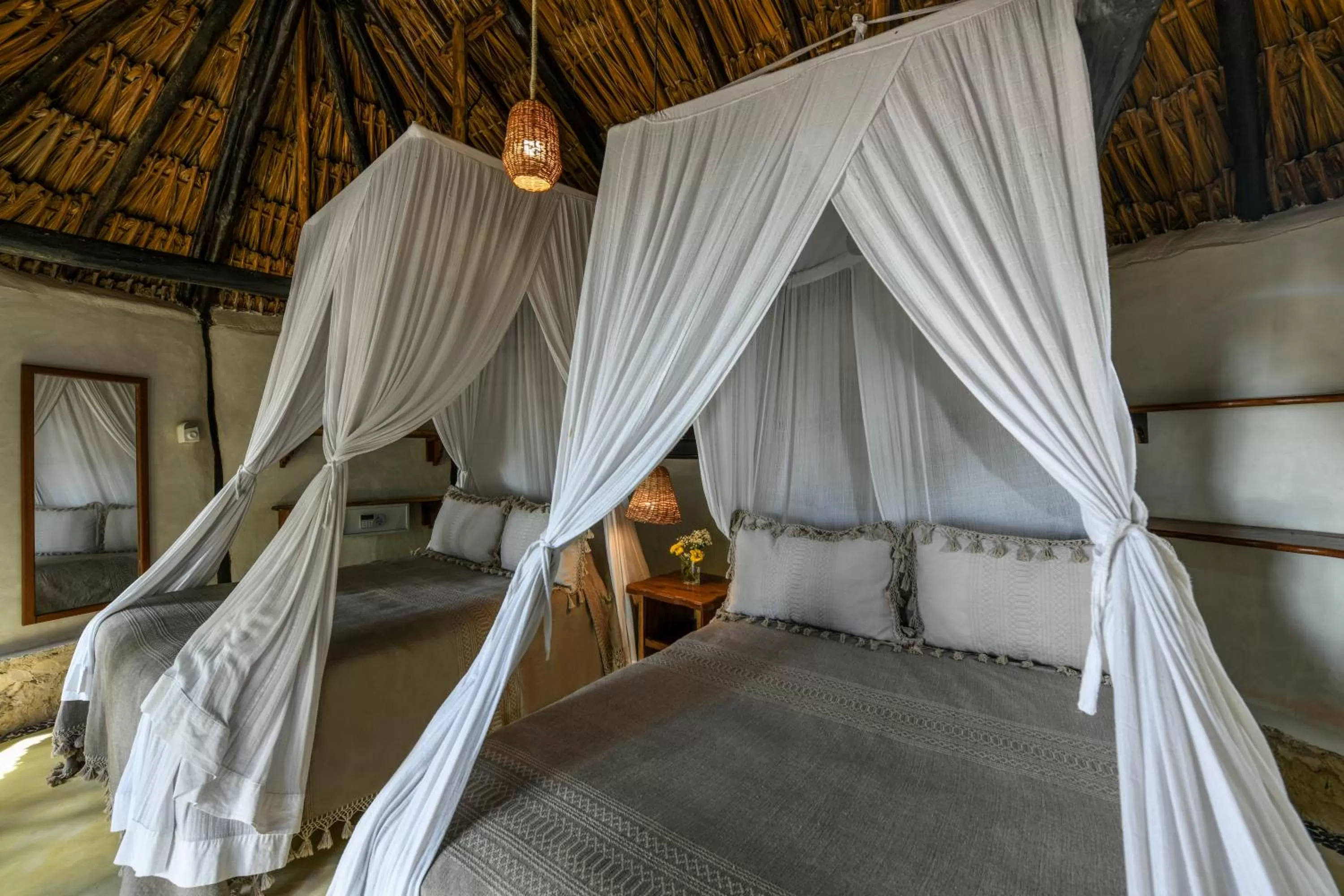 Ocean View 2 Full Beds Bungalow in Diamante K - Inside Tulum National Park