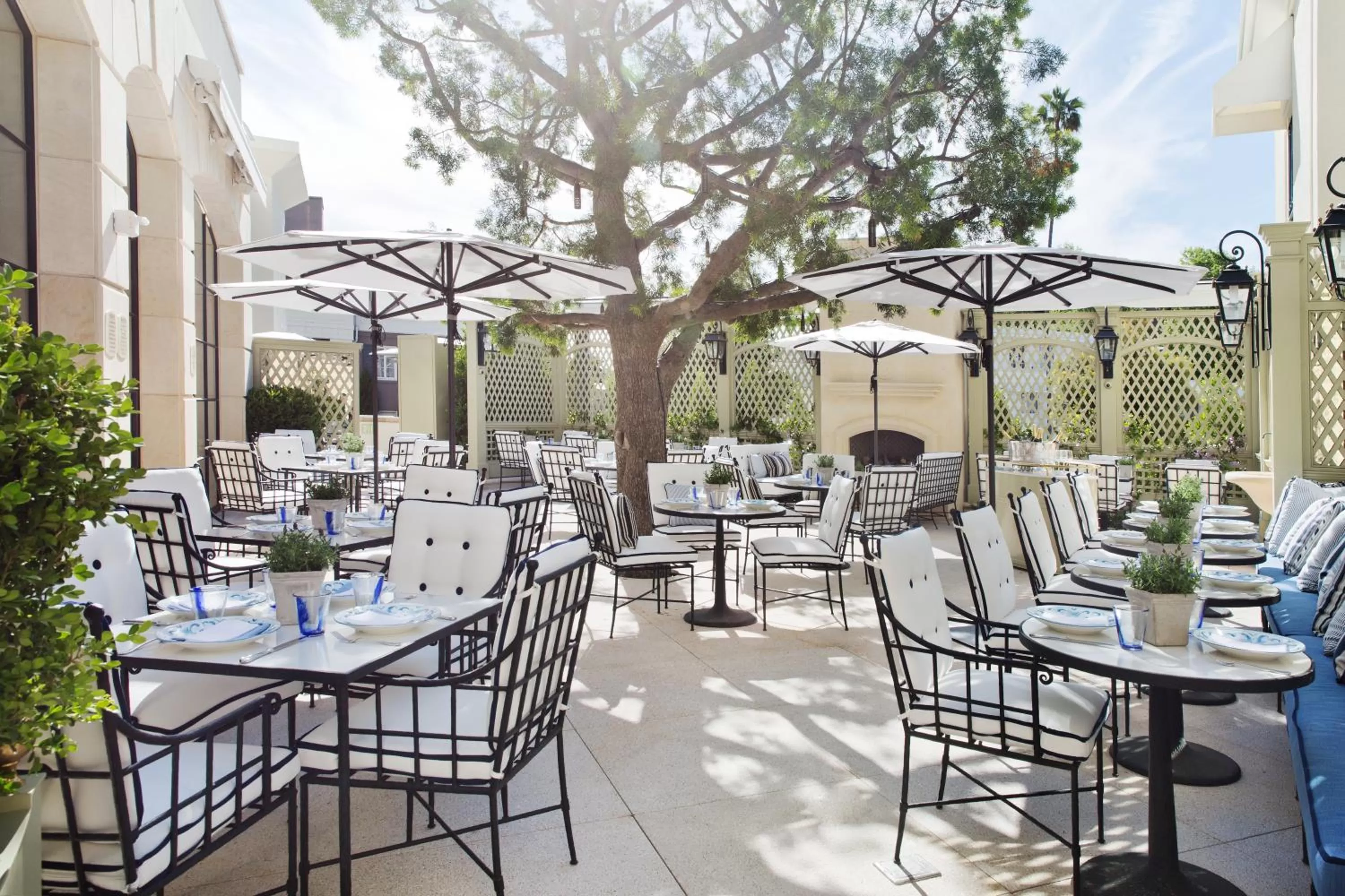 Patio in The Peninsula Beverly Hills