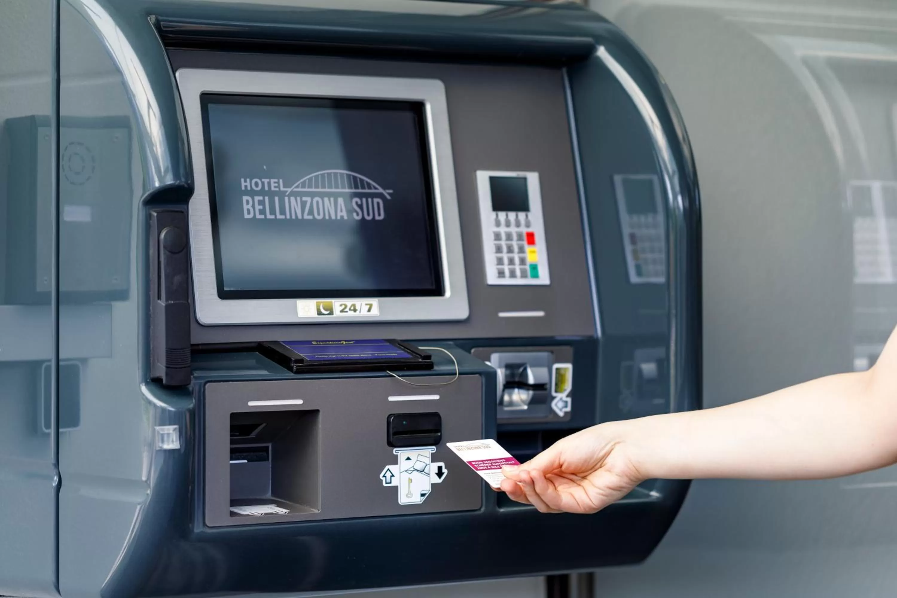 Lobby or reception in Hotel Bellinzona Sud Swiss Quality