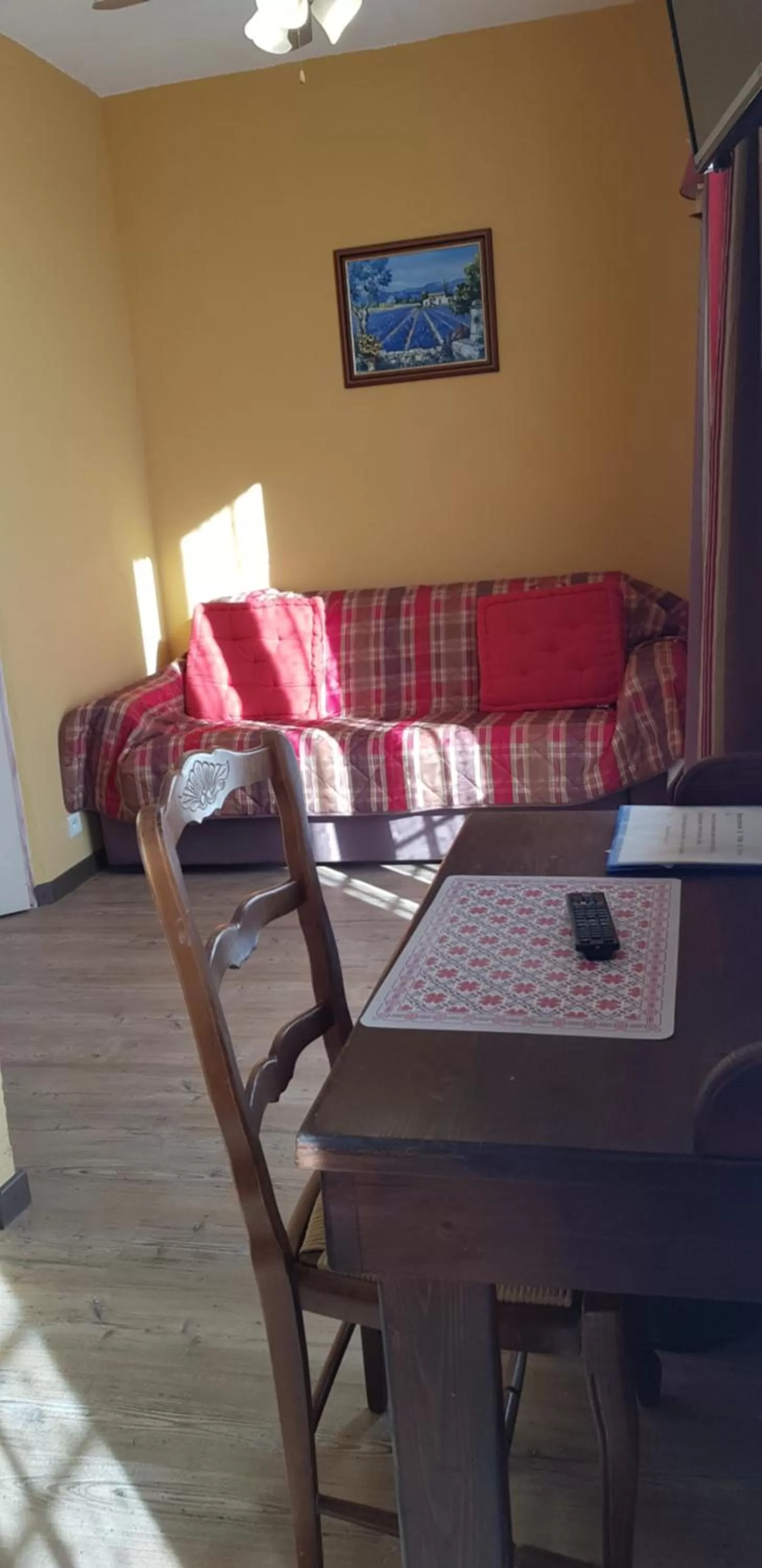 Seating area in Logis hôtel du terreau