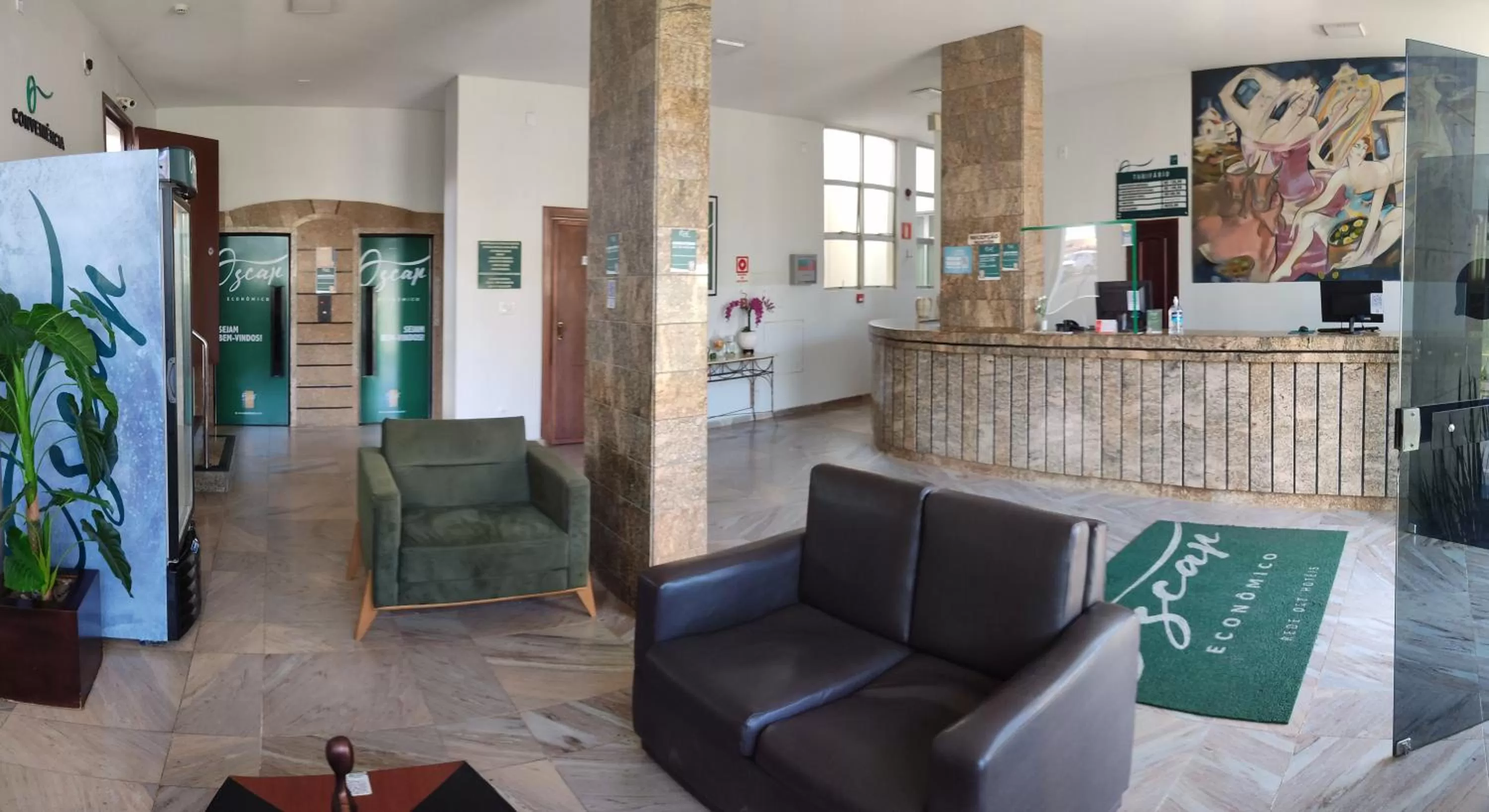 Lobby or reception in Hotel Oscar Econômico Montes Claros