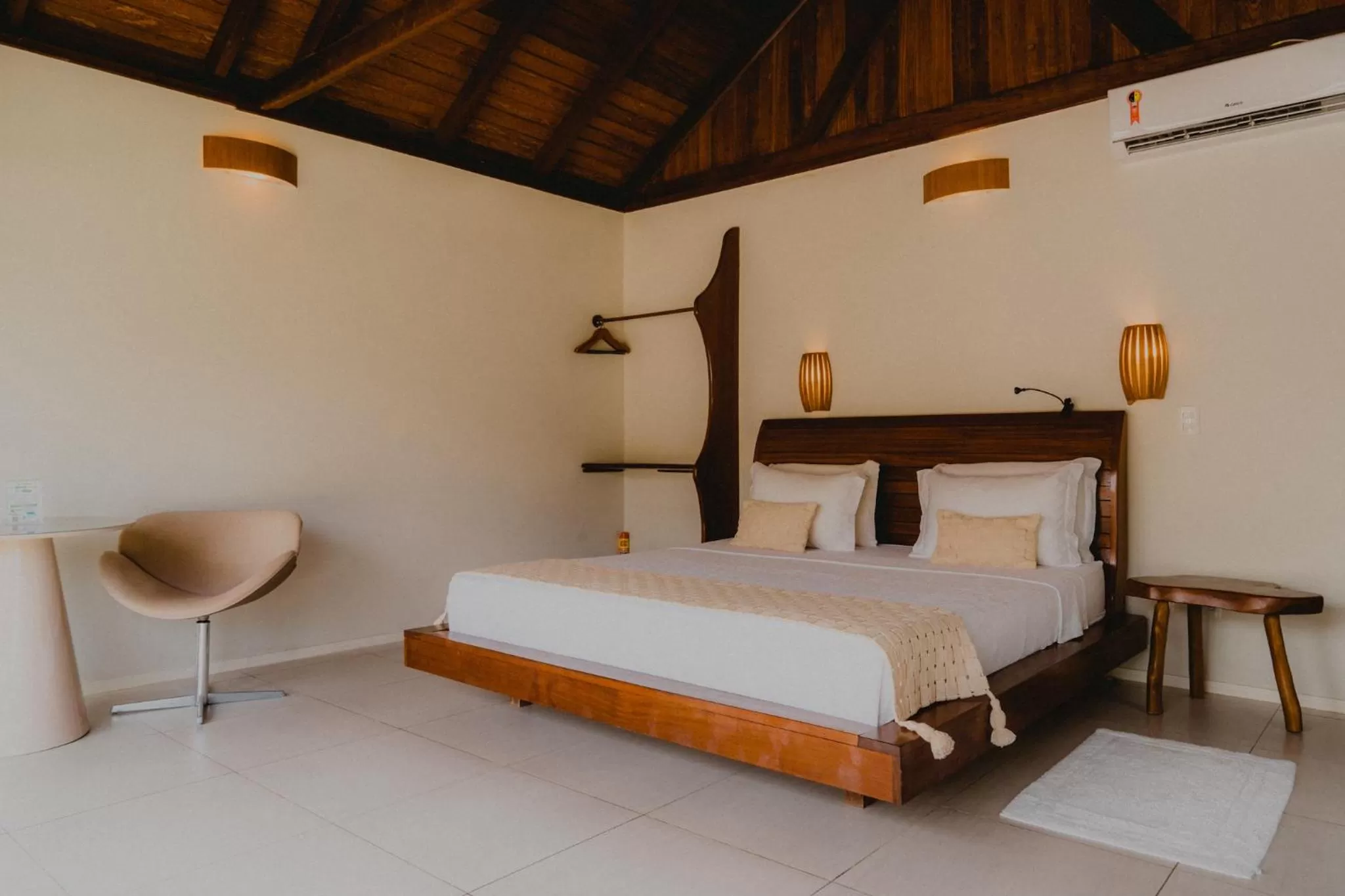 Bed in Pousada Rangai