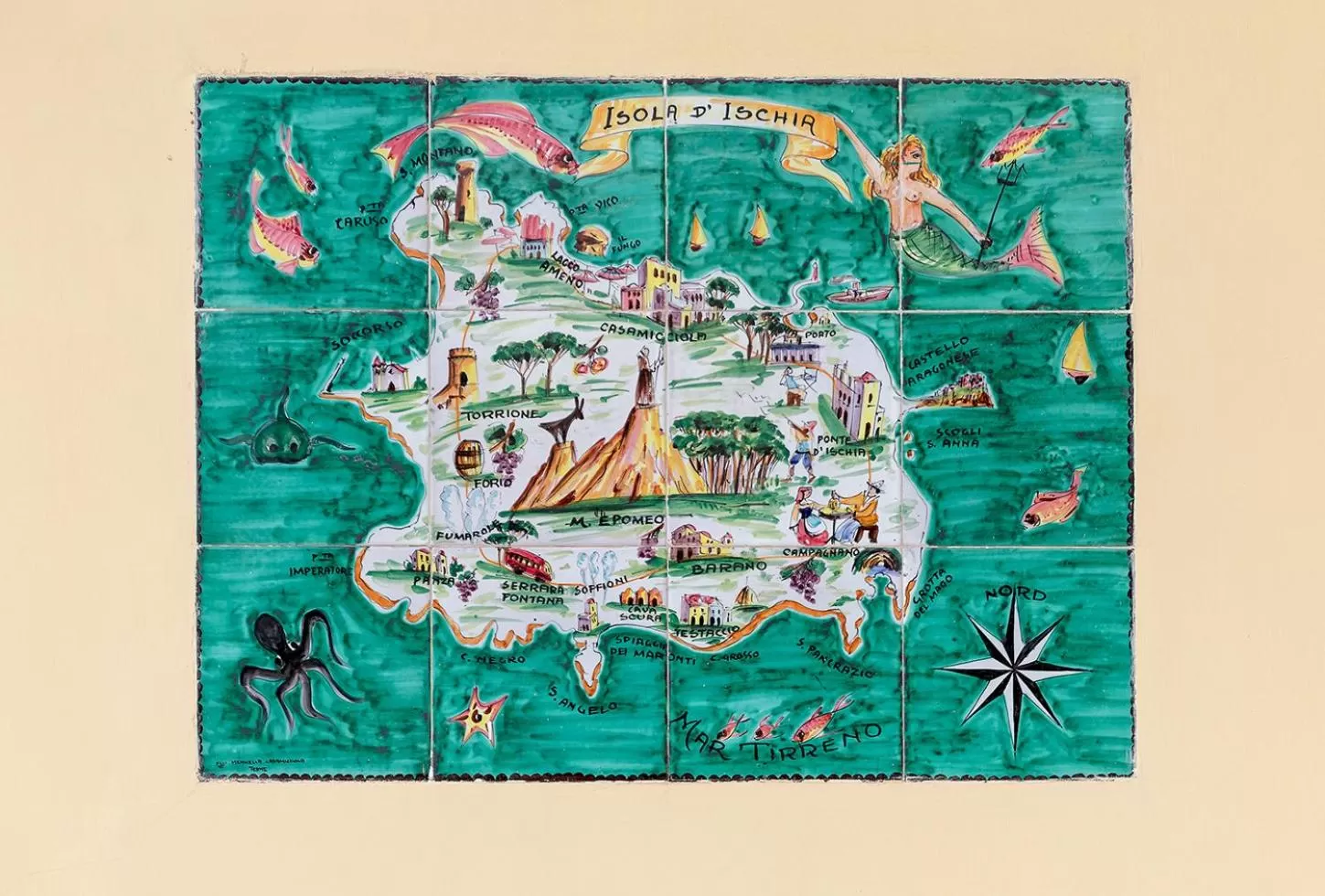 Decorative detail in B&B Marcantonio - Ischia Ponte