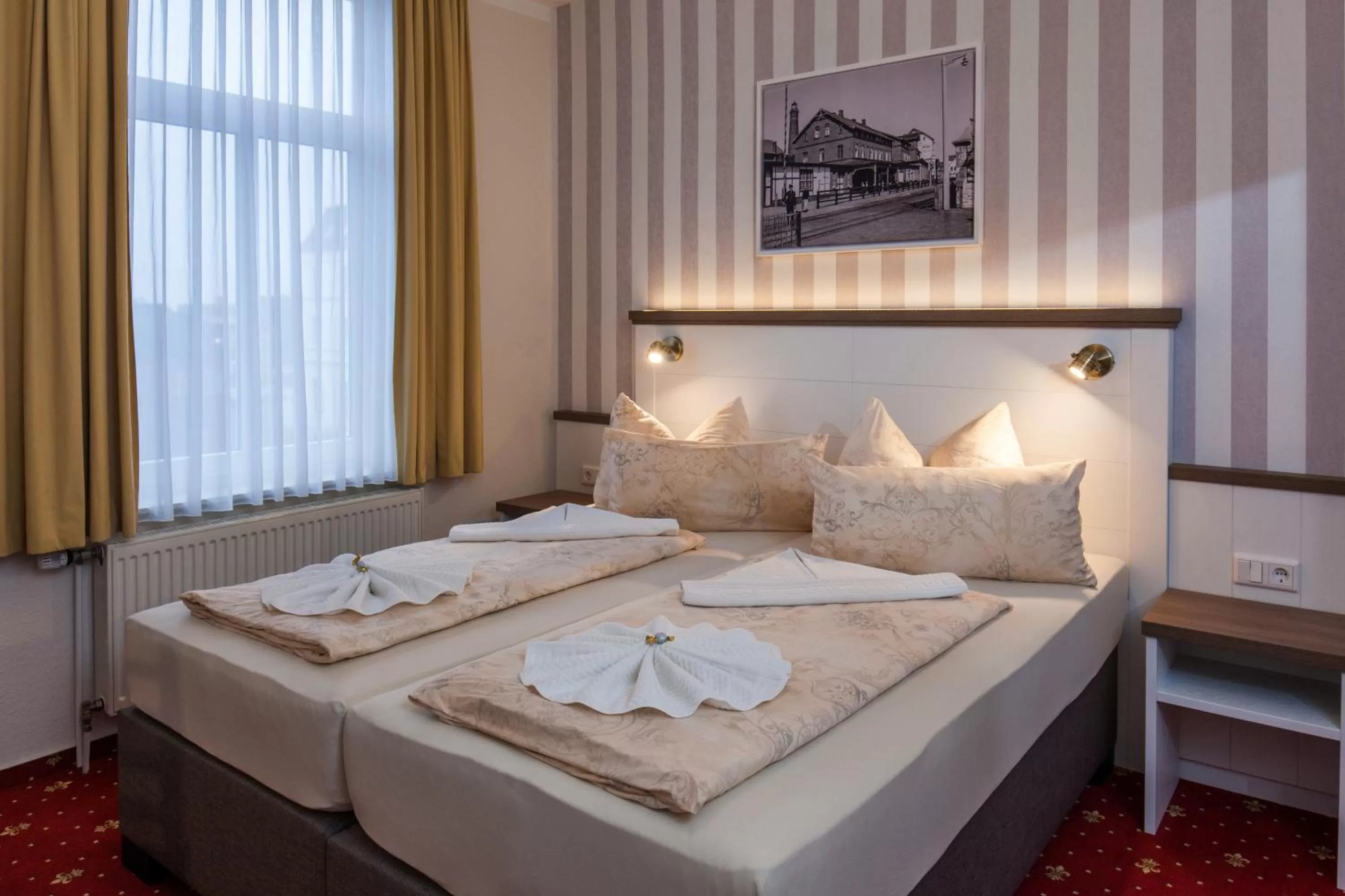 Bed in Hotel Weisse Düne