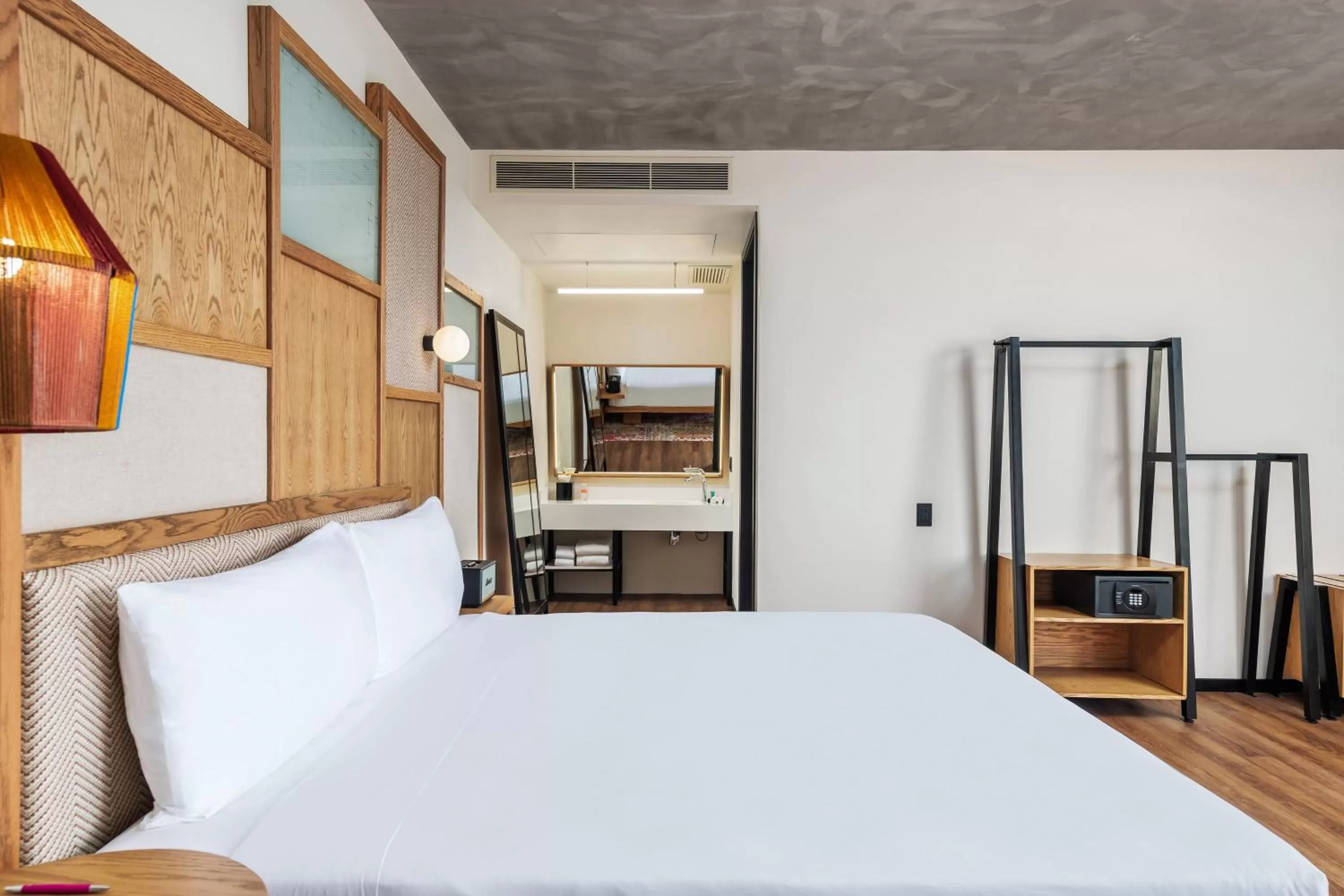 Photo of the whole room, Bed in Aloft Tulum