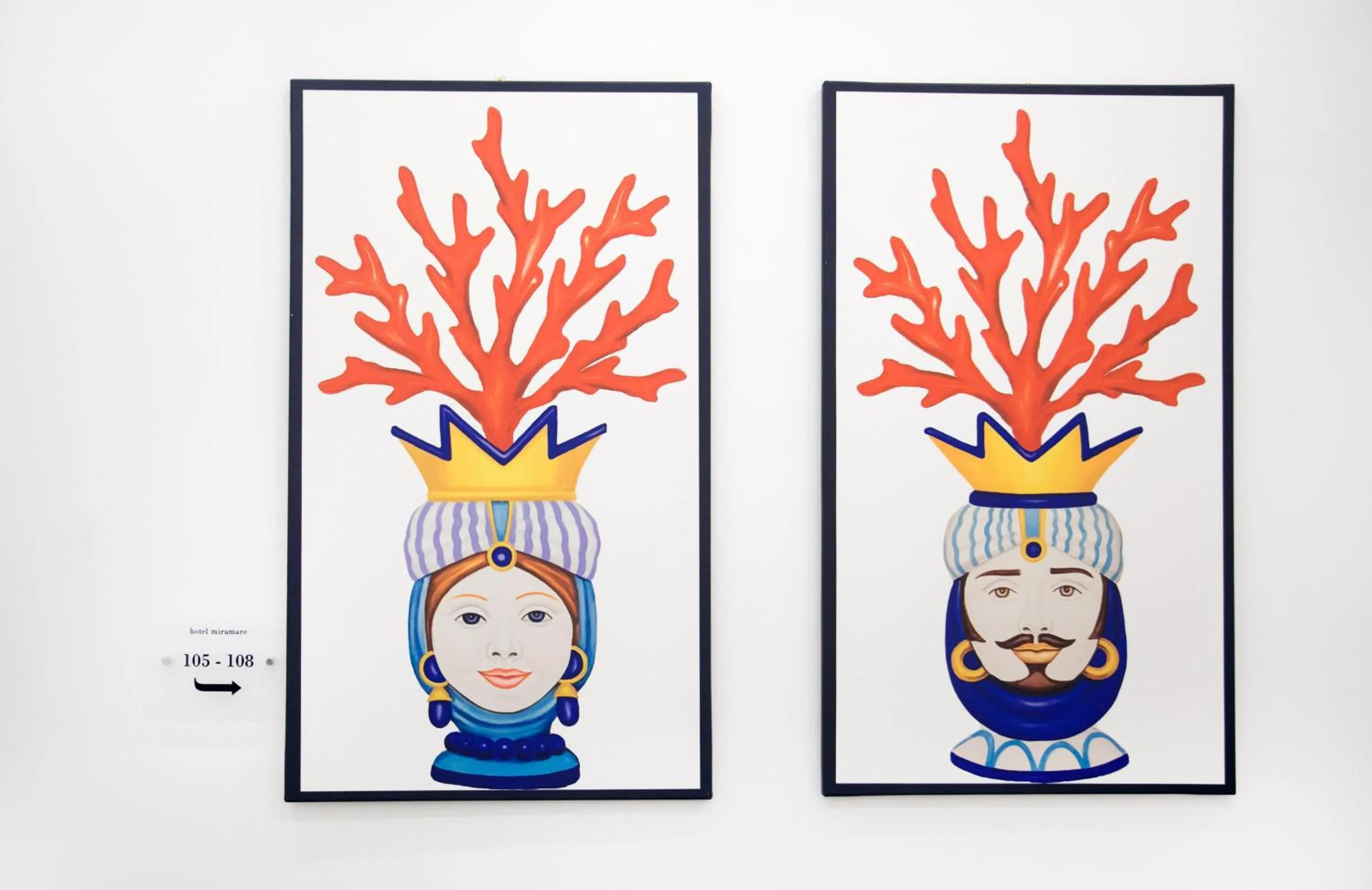 Decorative detail in Hotel Miramare