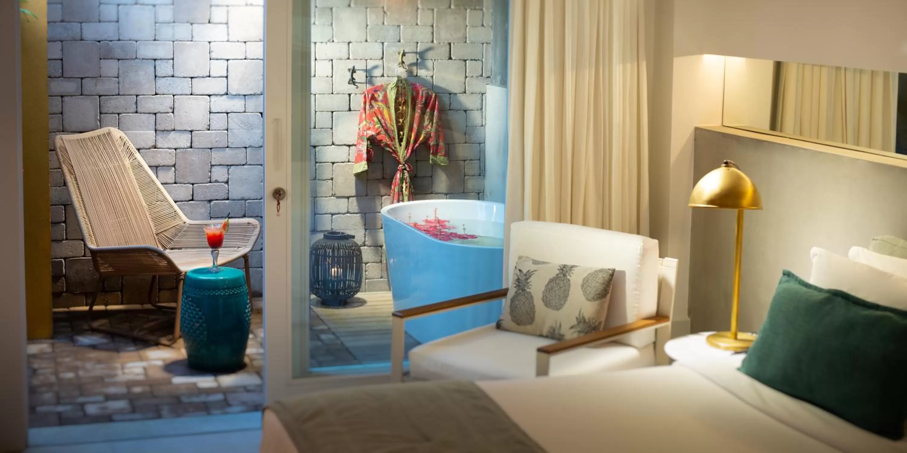 Bath, Bed in Vila deste Hotel