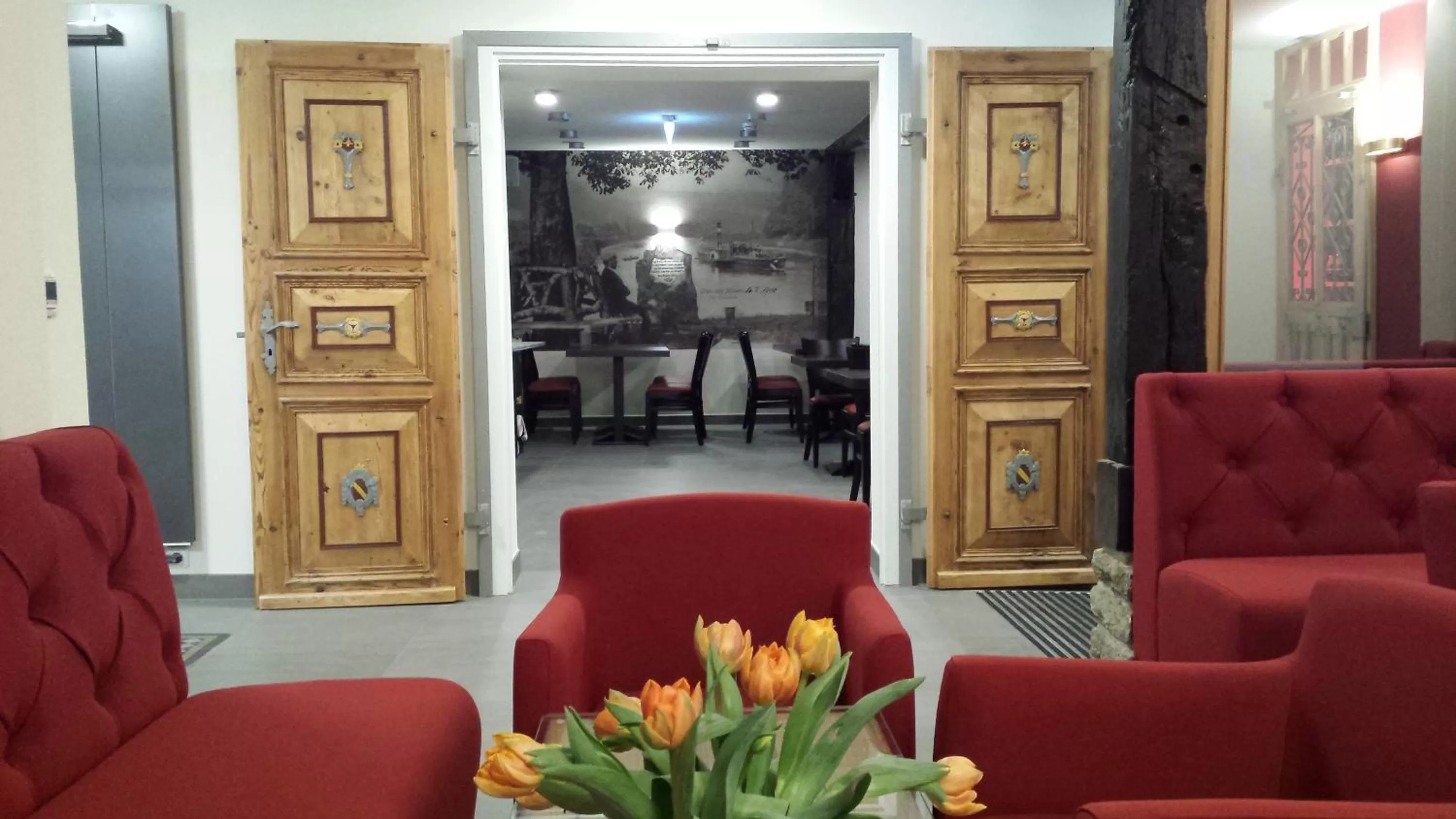 Communal lounge/ TV room in Fachwerk-Hotel Eisenbart