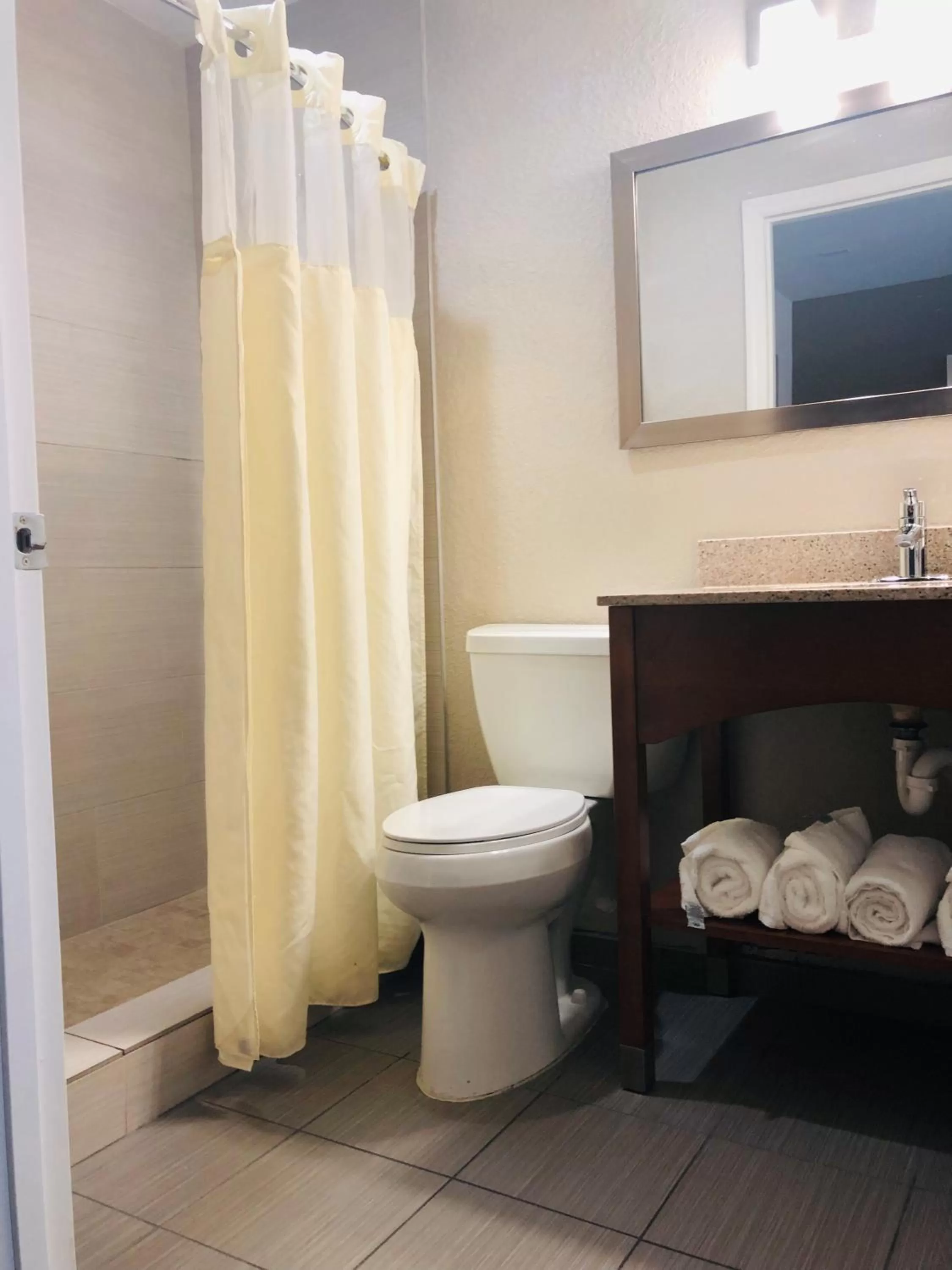 Shower in Quality Inn & Suites Heritage Park