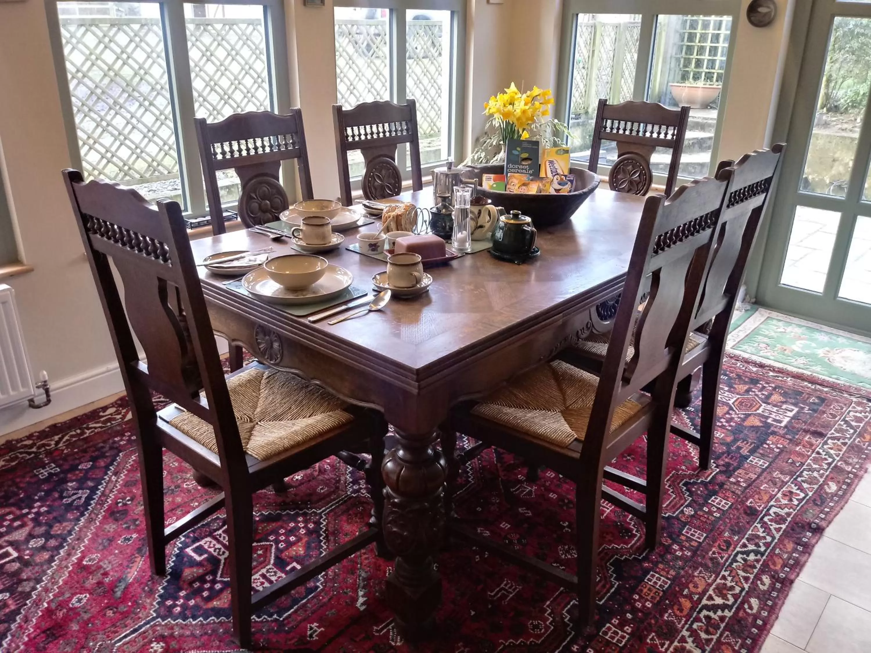 Dining area in Claw House