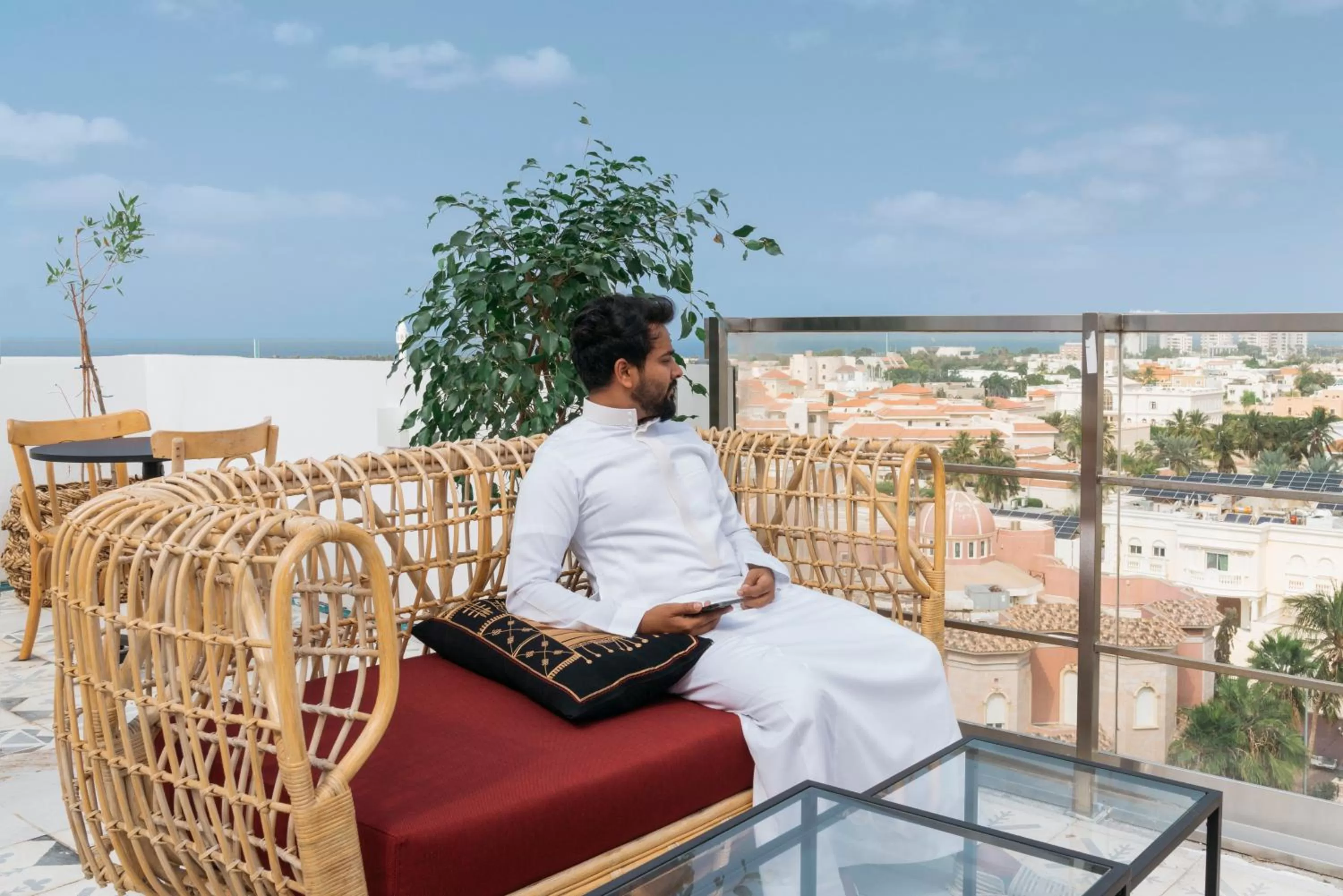 Balcony/Terrace in Shada Hotel Shatea - فندق شدا الشاطئ