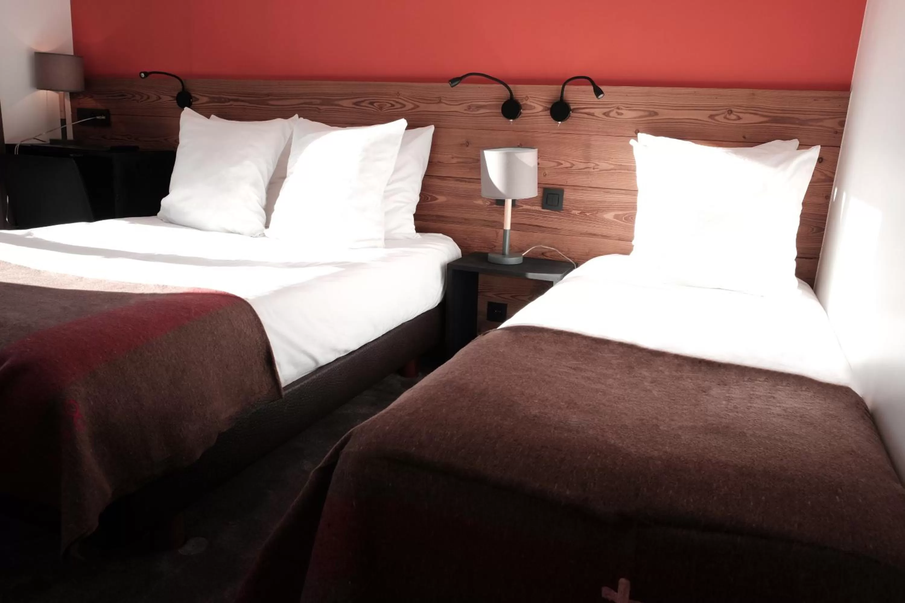 Bed in Hôtel La Grande Lanière