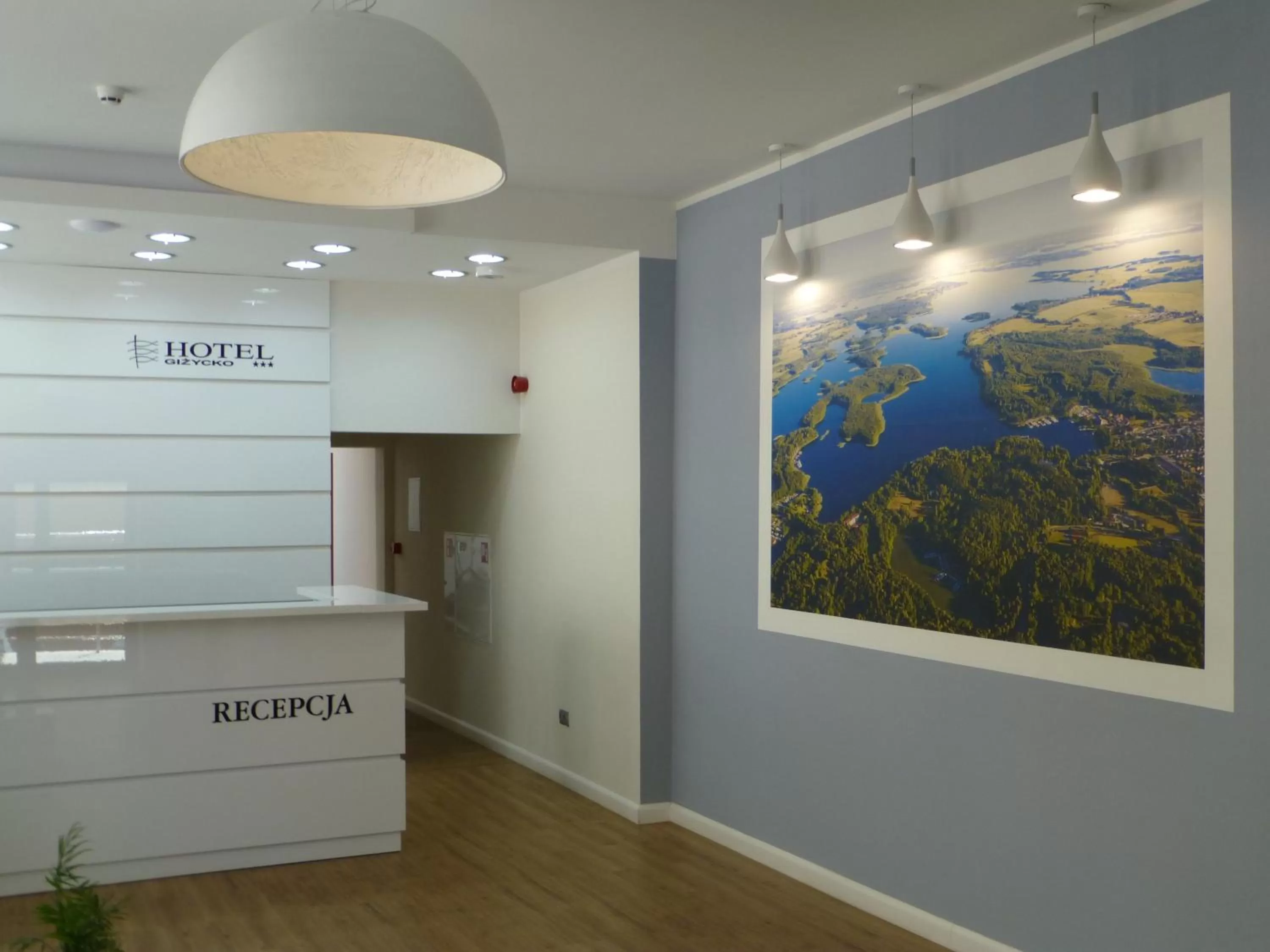 Lobby or reception in Hotel Giżycko
