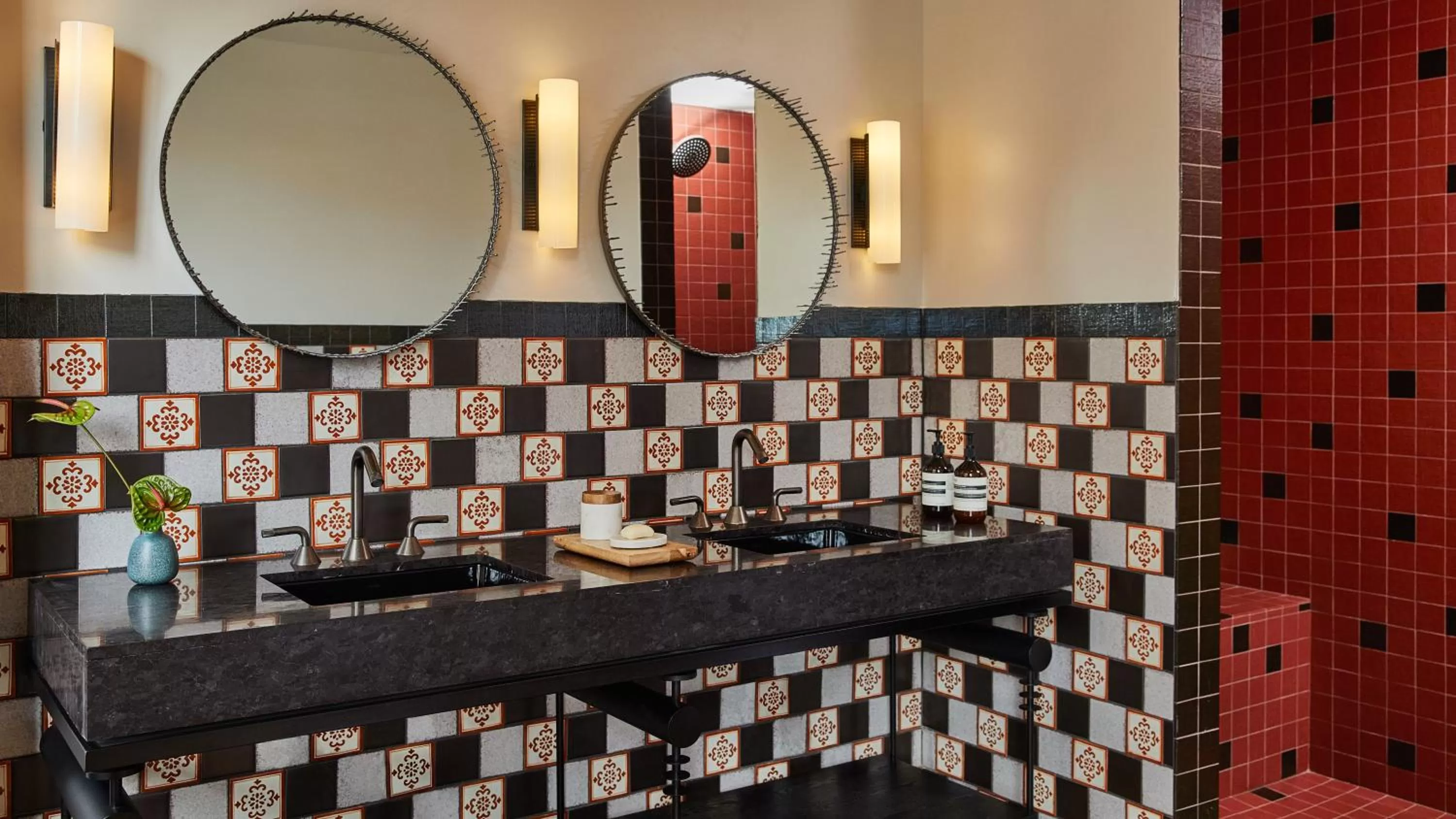 Bathroom in Downtown Los Angeles Proper Hotel, a Member of Design Hotels