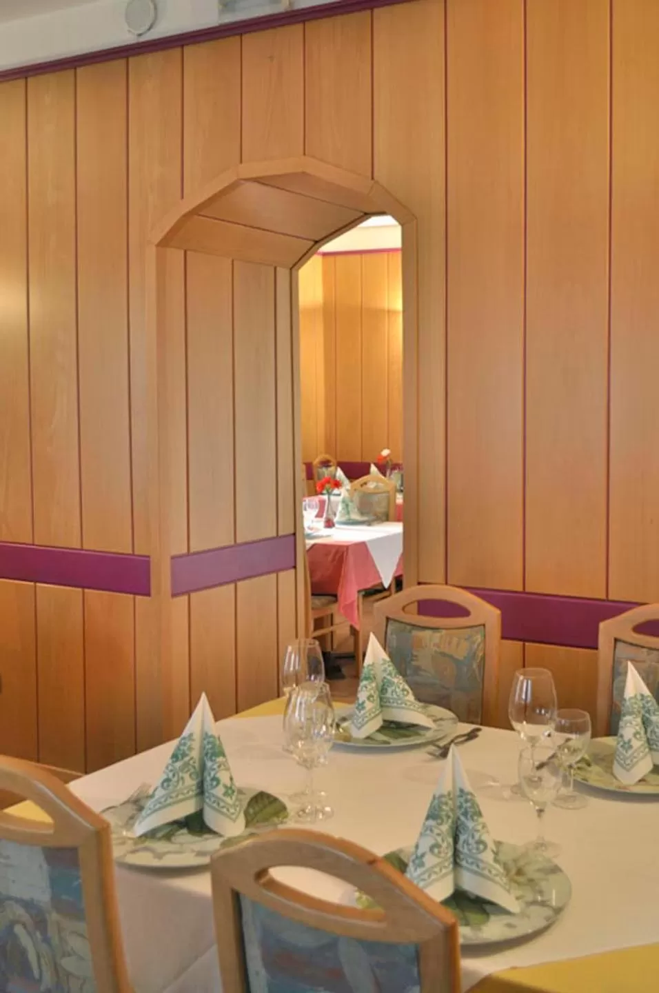 Dining area in Albergo Casagrande