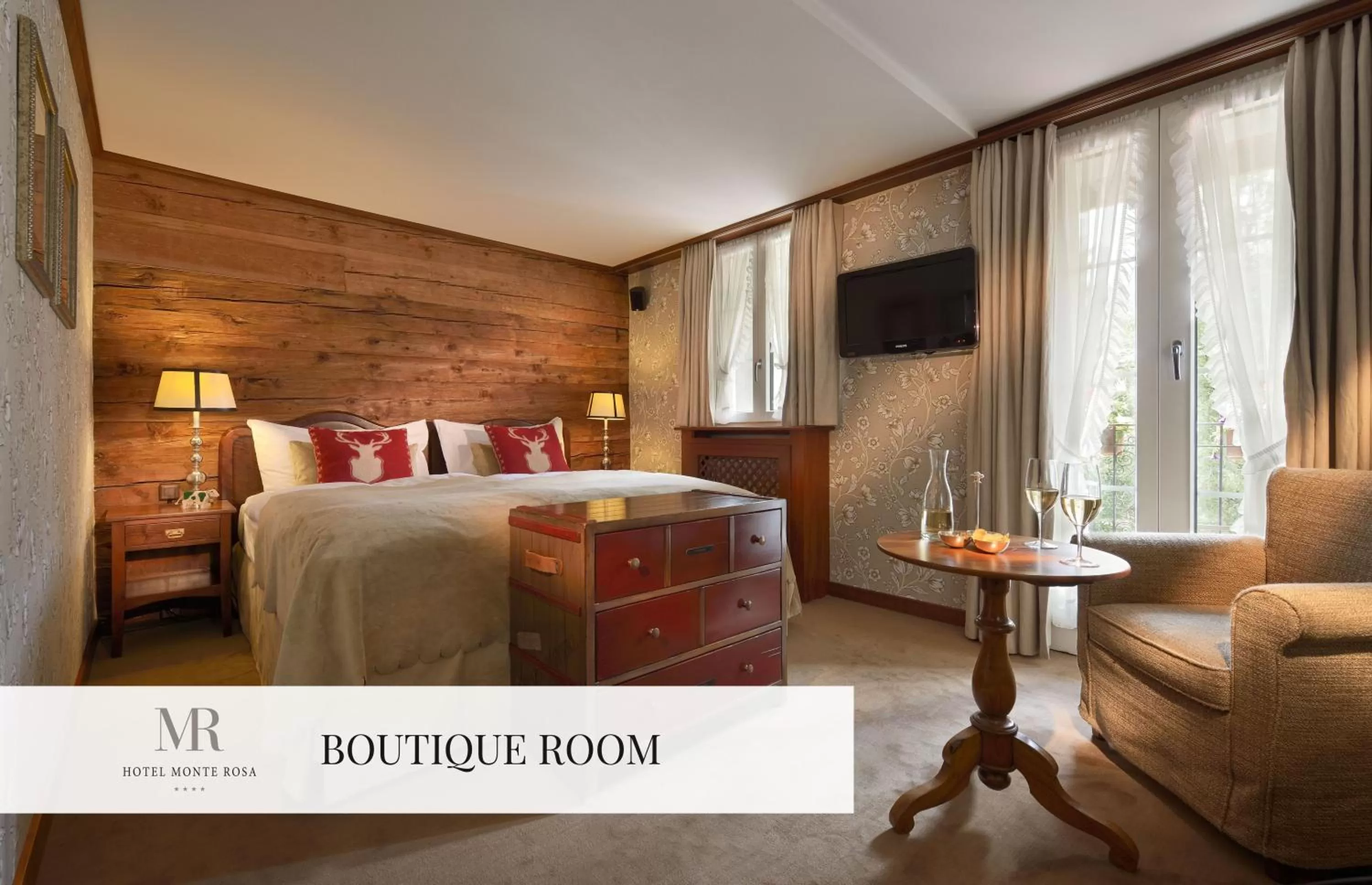 Bedroom, Bed in Monte Rosa Boutique Hotel