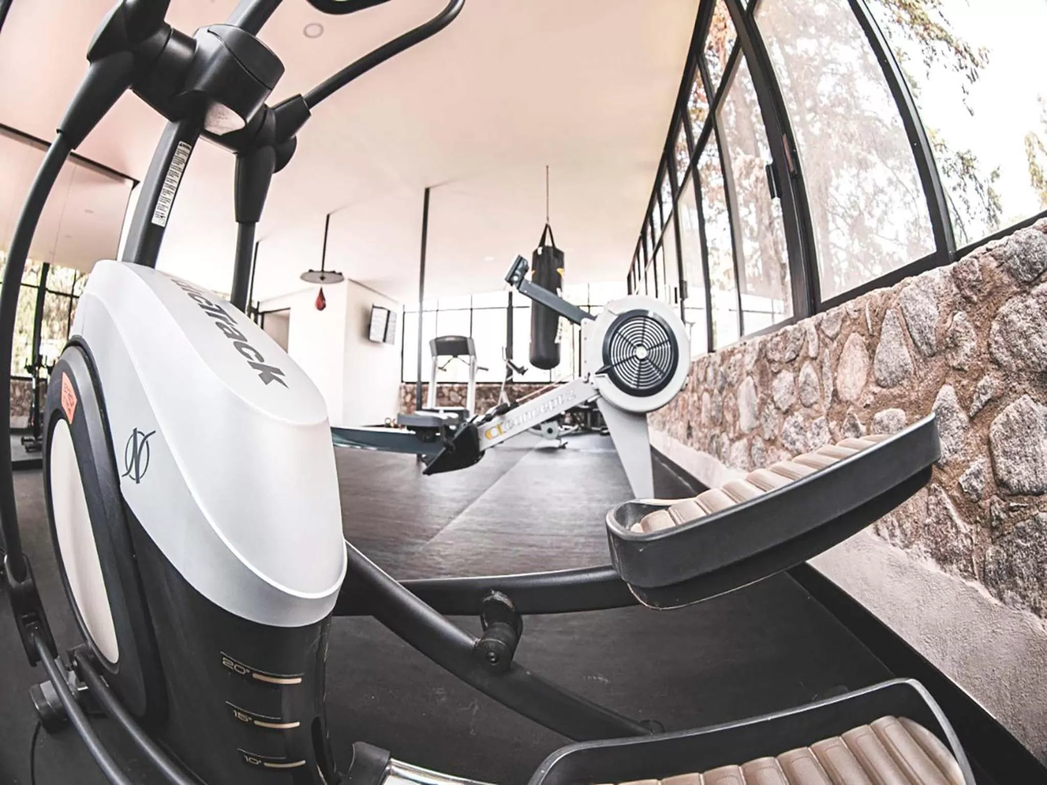 Fitness centre/facilities in Hotel Boutique Camino Del Bosque