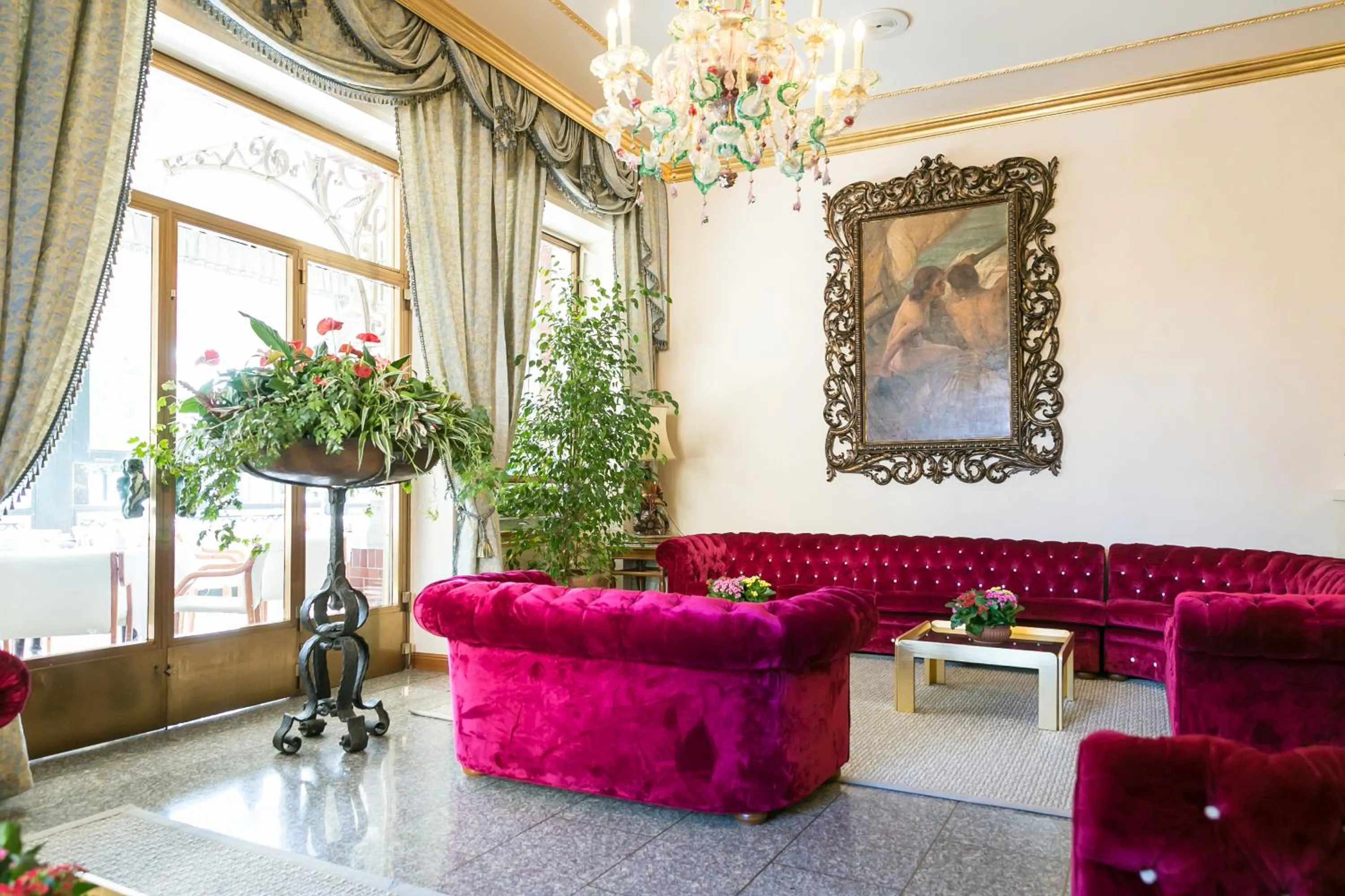 Lobby or reception in Hotel Milan Speranza Au Lac