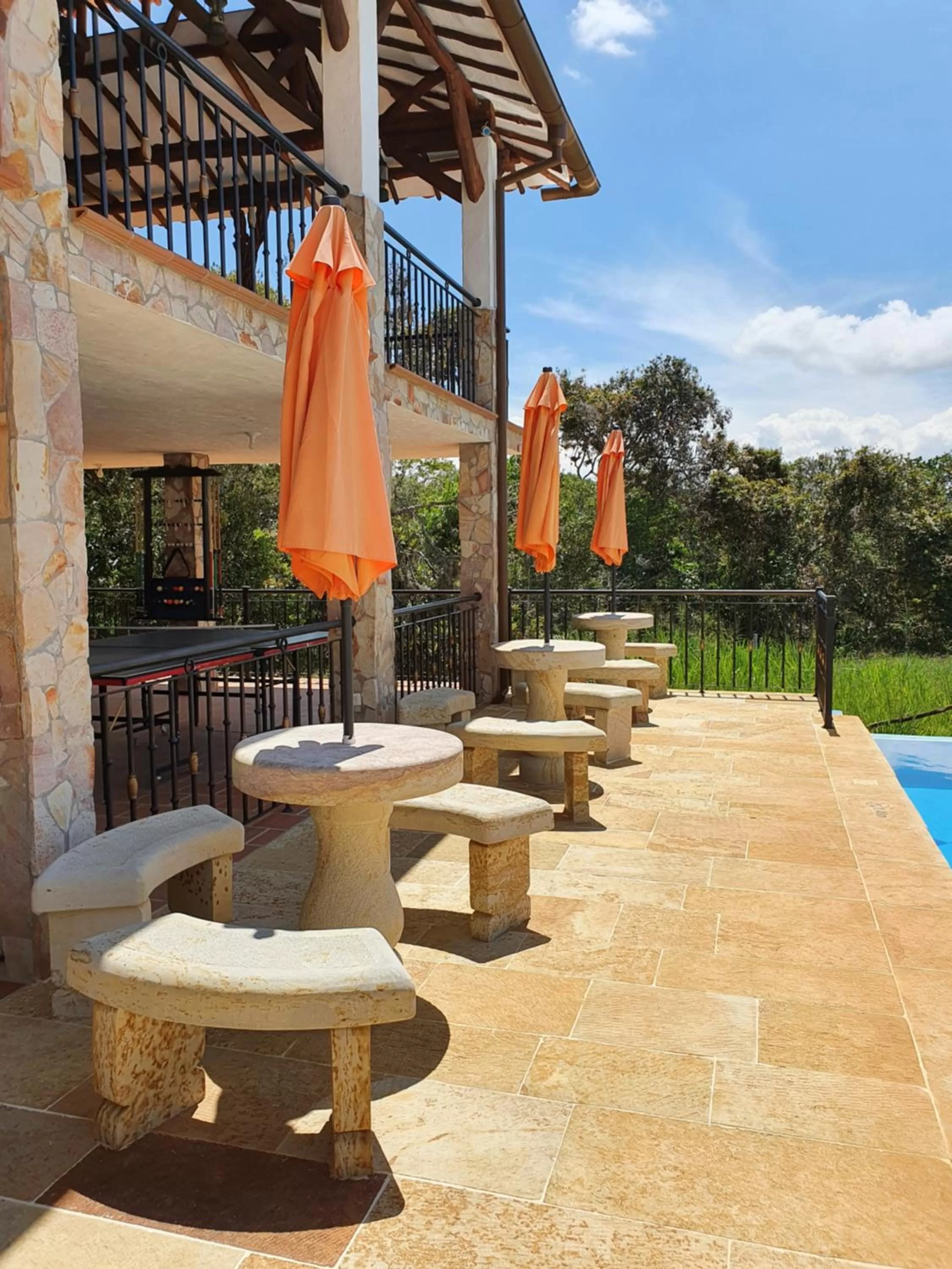 Swimming pool in Hotel Campestre Ataraxia Barichara