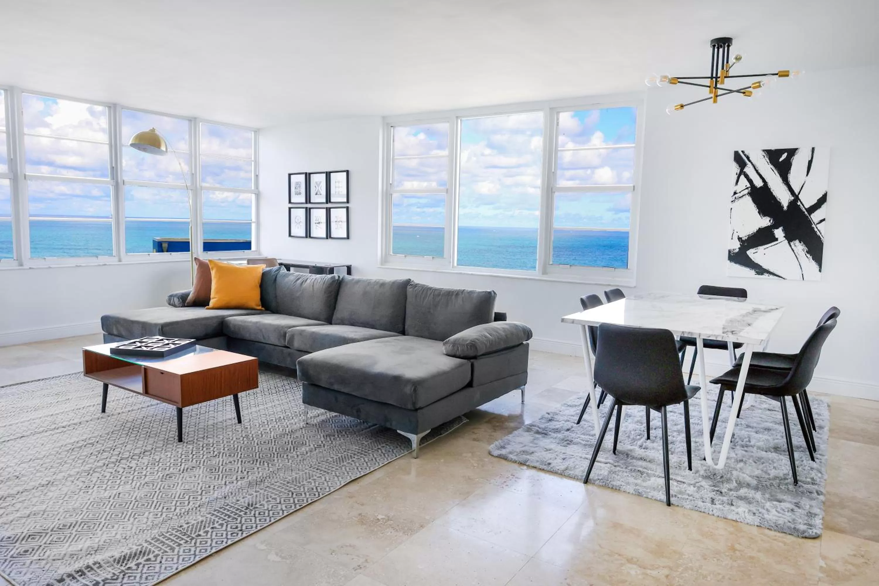 Living room in Seacoast Suites on Miami Beach