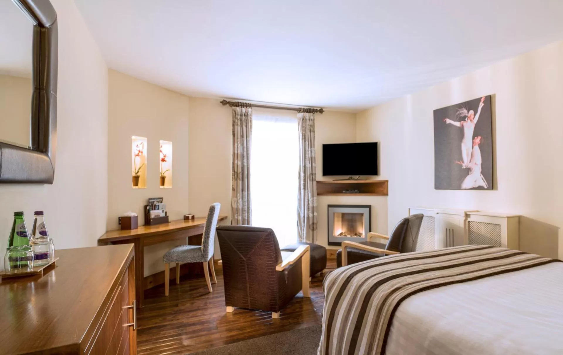 Seating area, Bed in The Big Blue Hotel - Blackpool Pleasure Beach