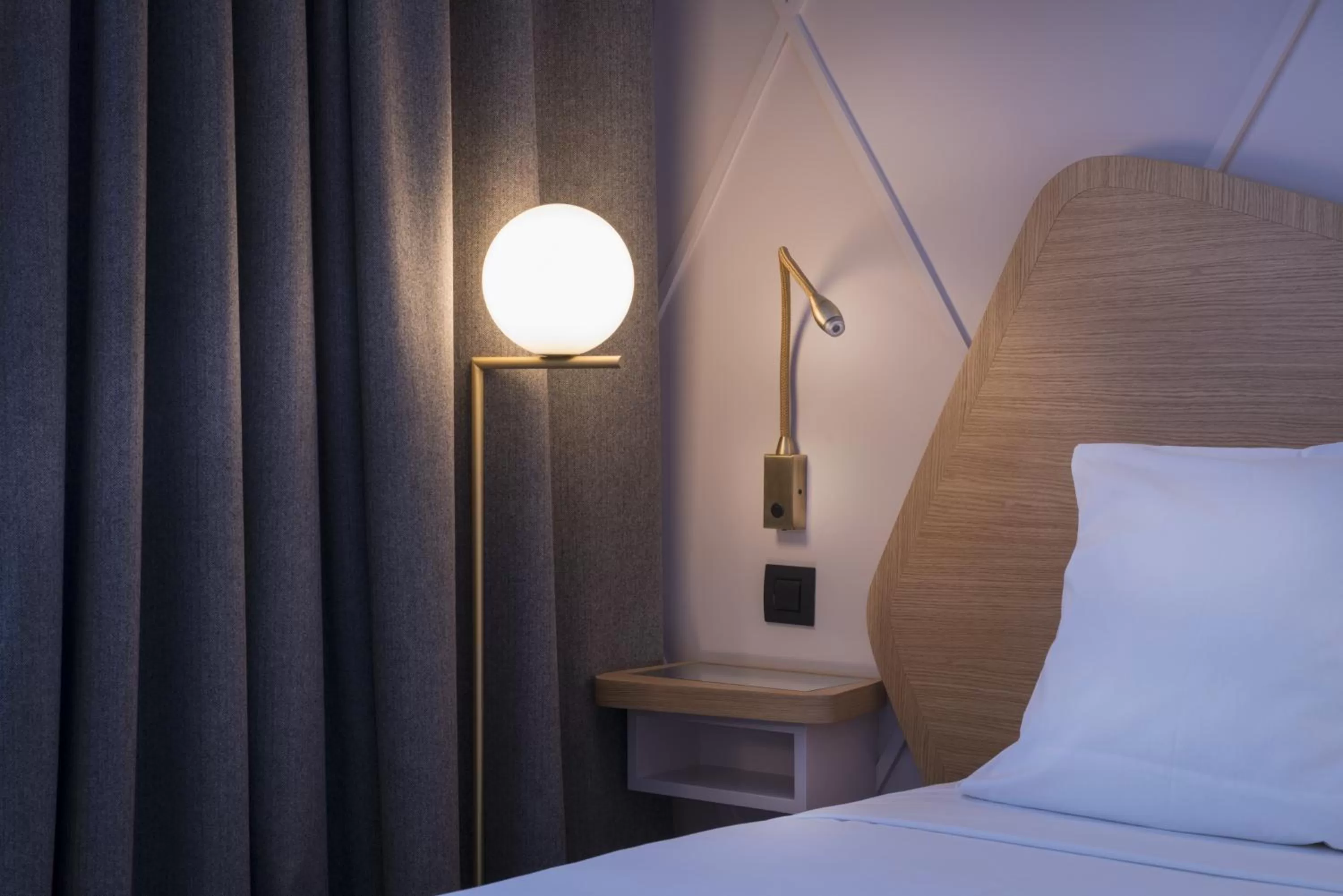 Decorative detail, Bed in Millésime Hôtel