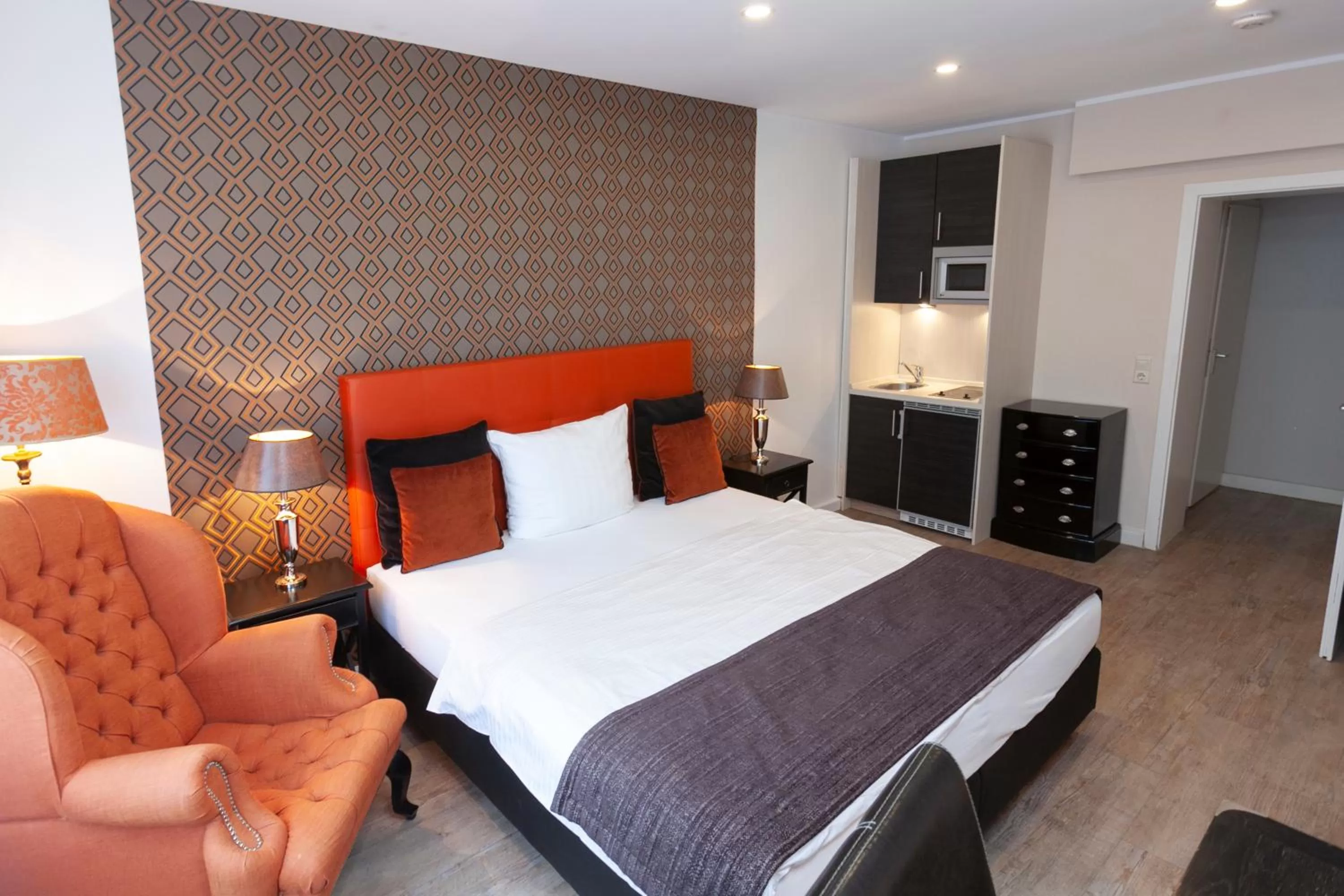 Bed in Hotel Prinz Anton