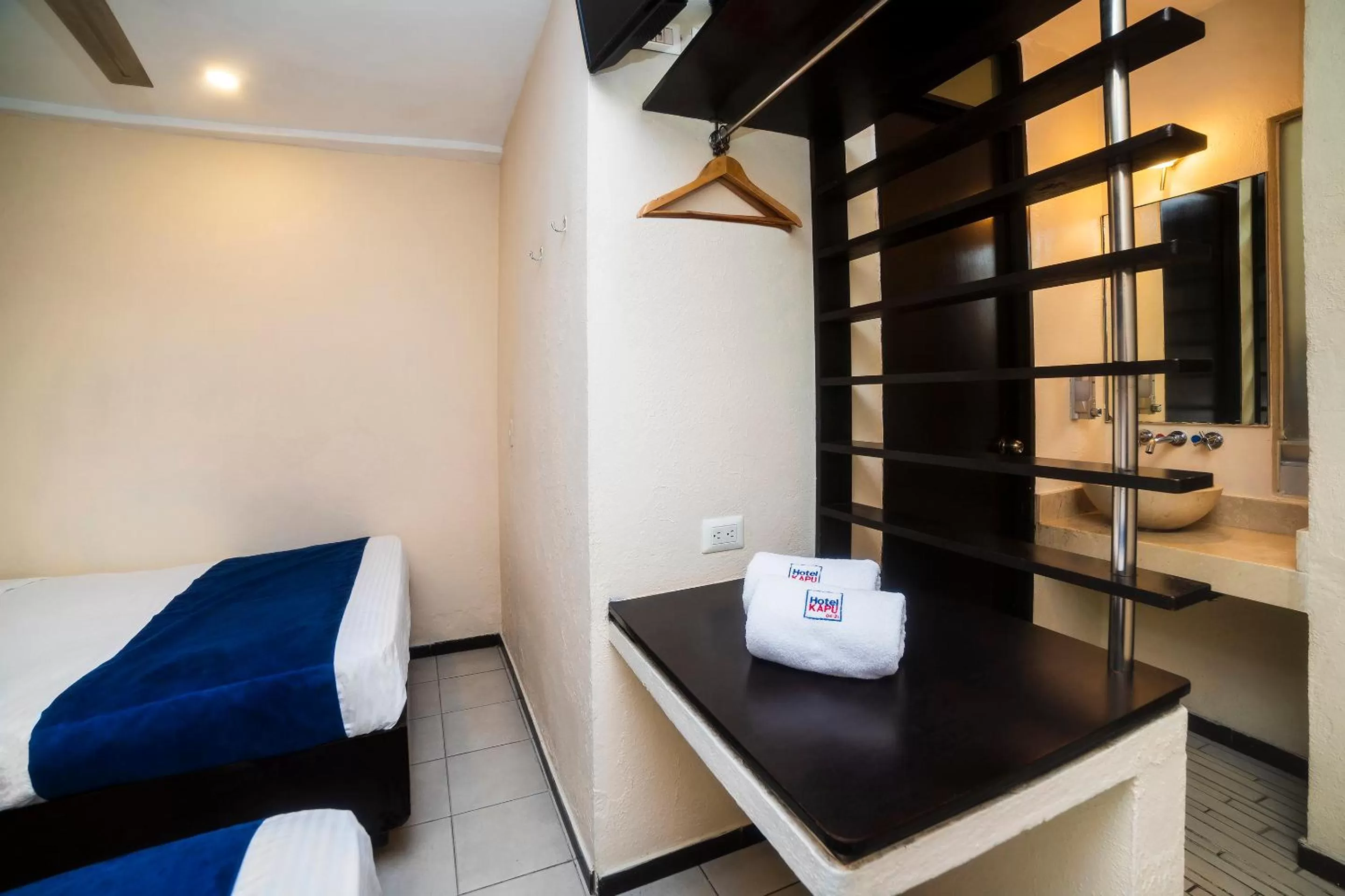 Bed in Hotel Kapu, Puebla