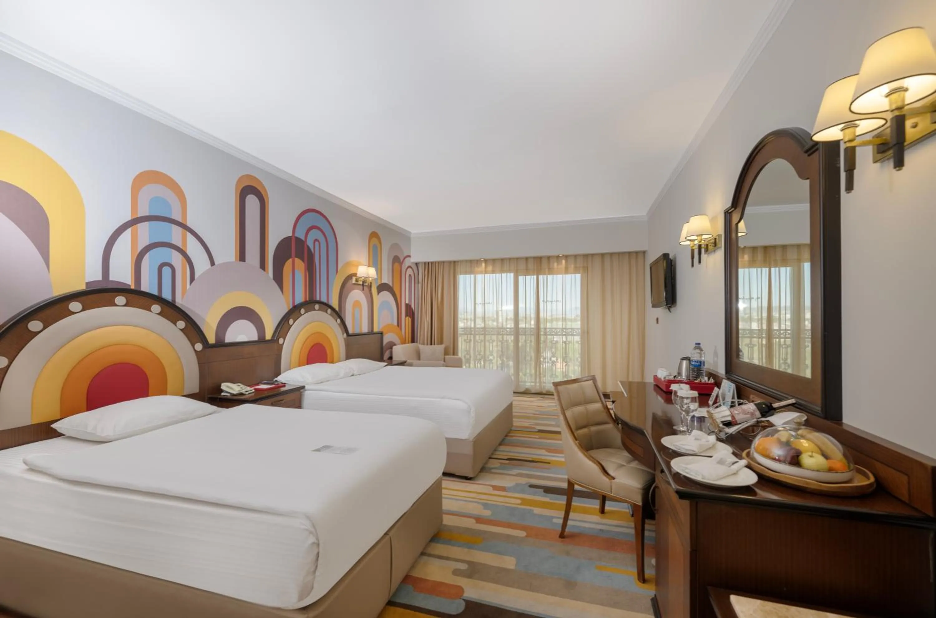 Bed in Megasaray Westbeach Antalya