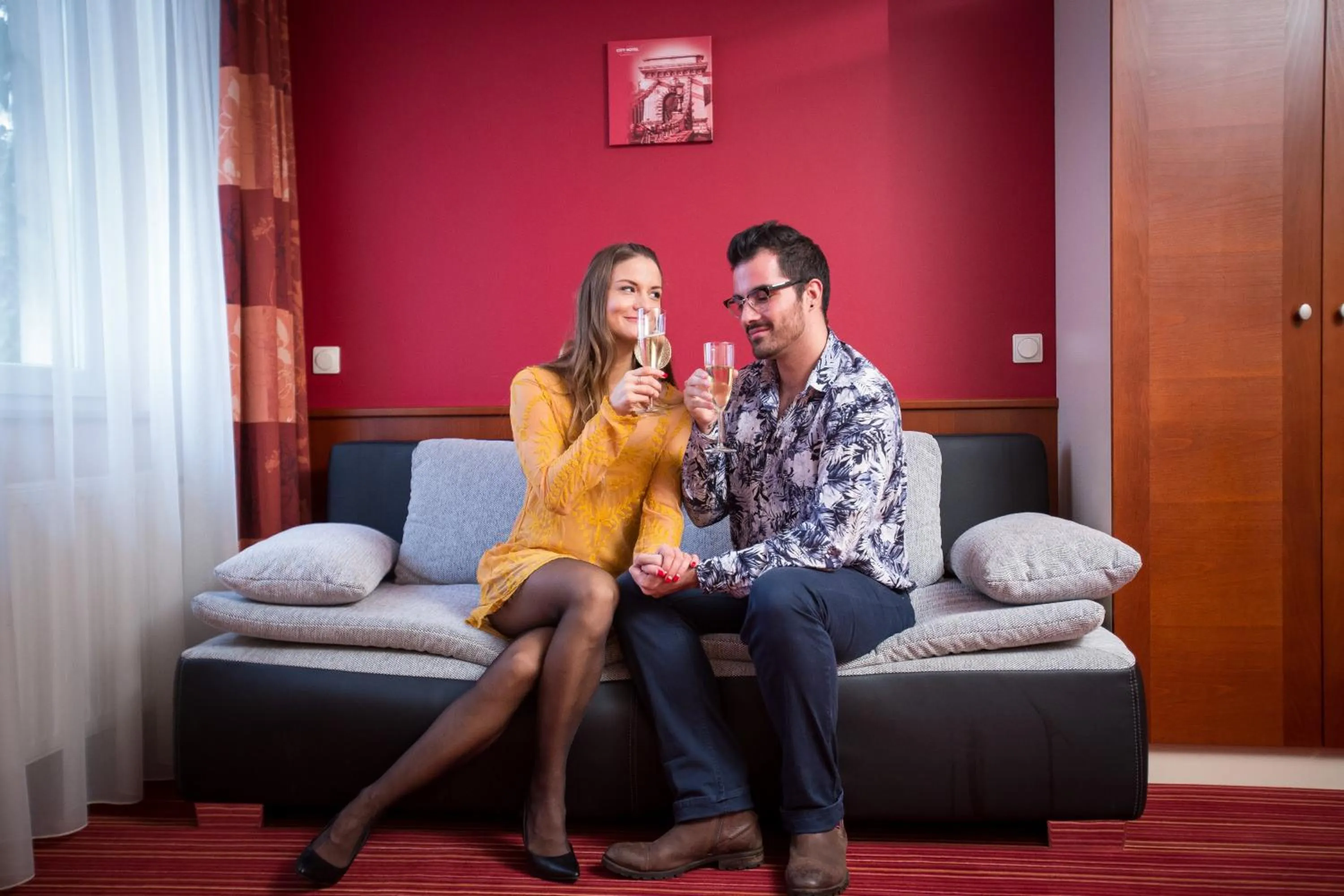 Living room in City Home Budapest