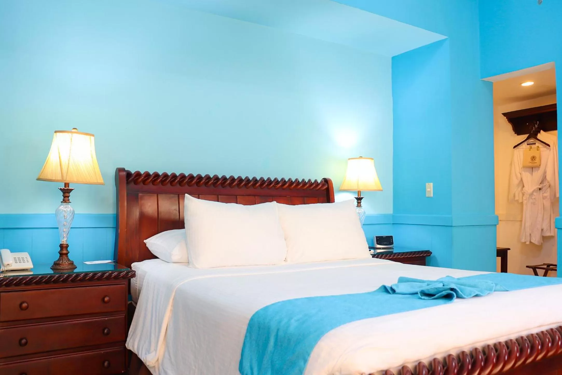 Bed in Hotel Victoriano