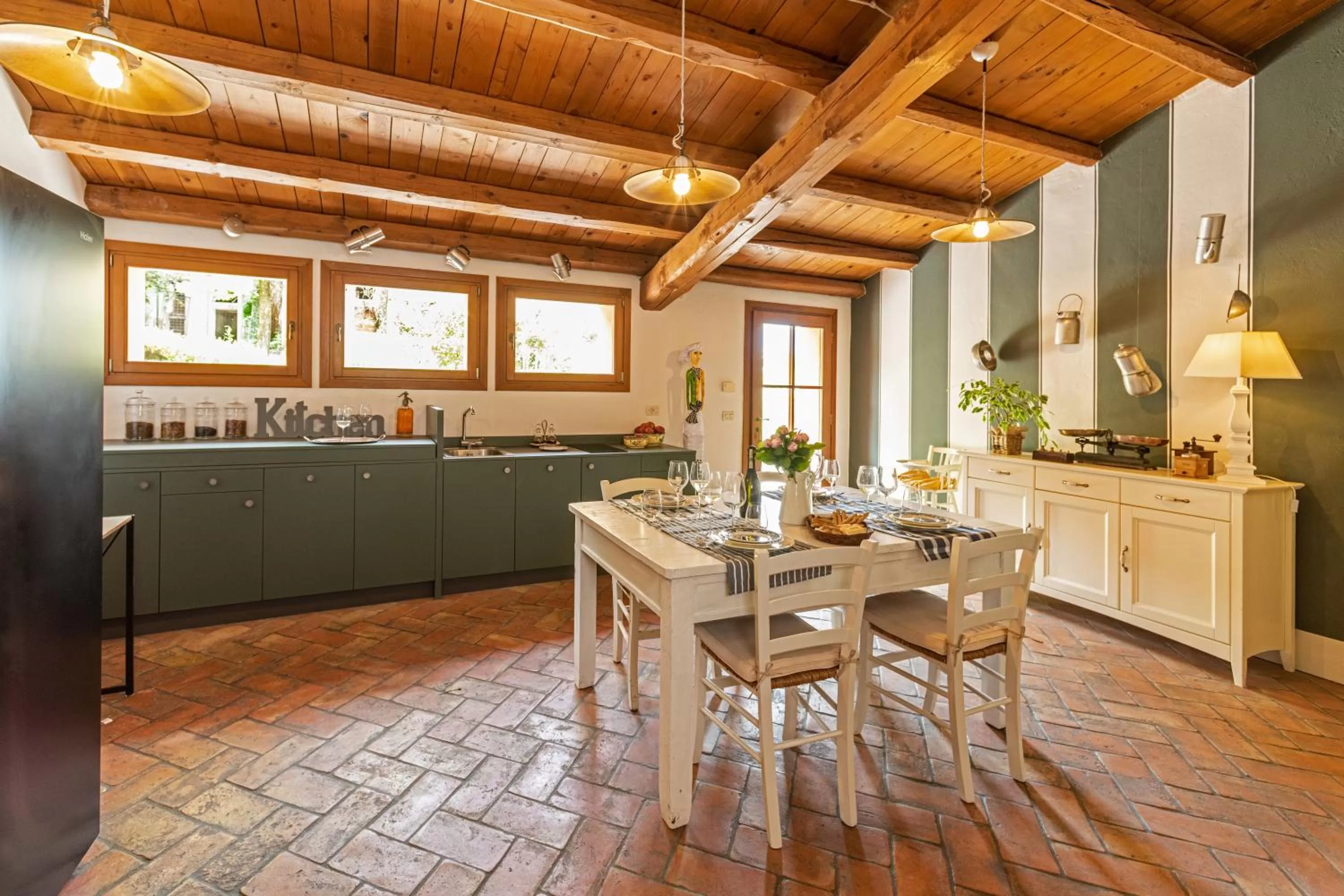 Kitchen or kitchenette in Villa Clementina - Prosecco Country Hotel