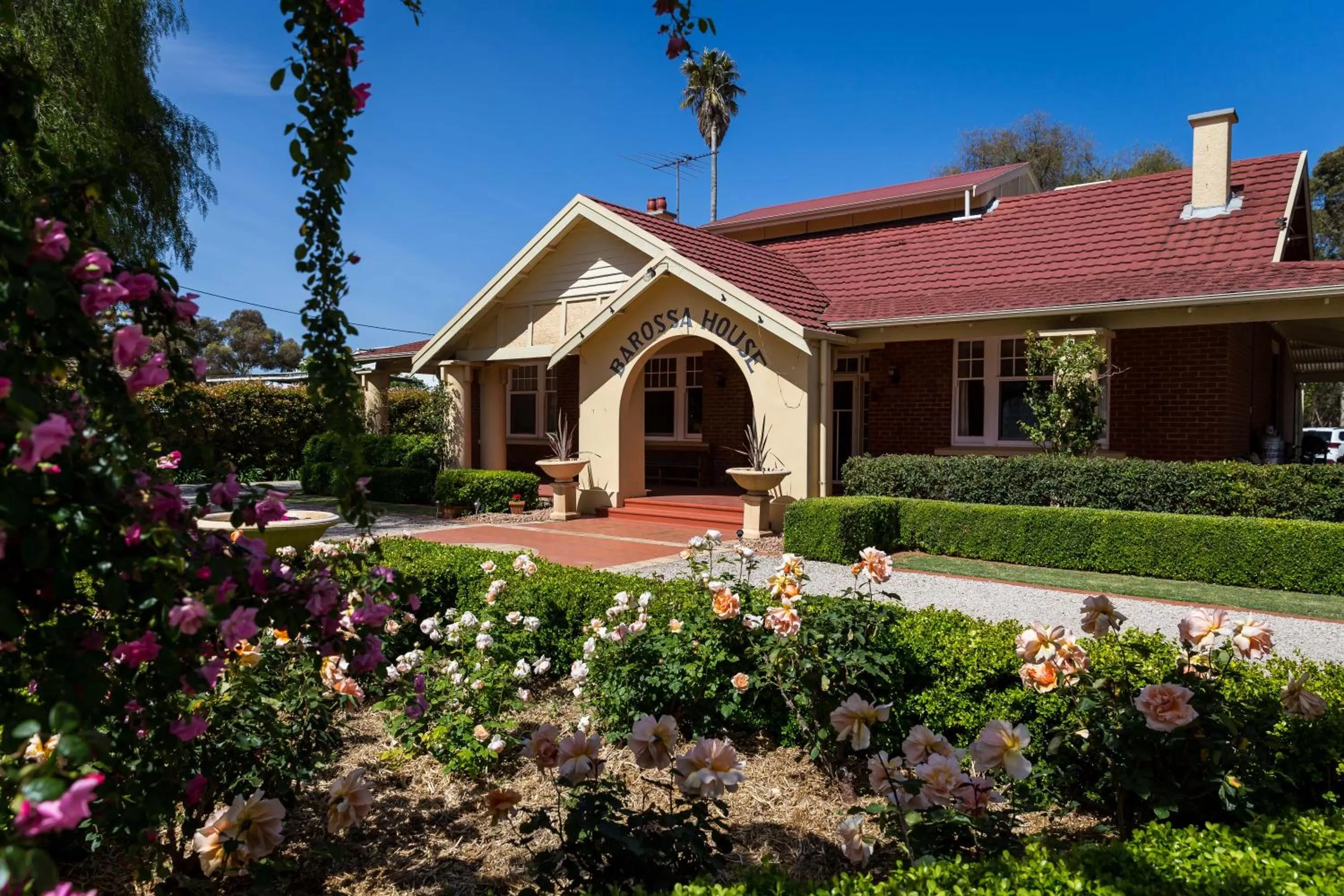 Facade/entrance in Barossa House
